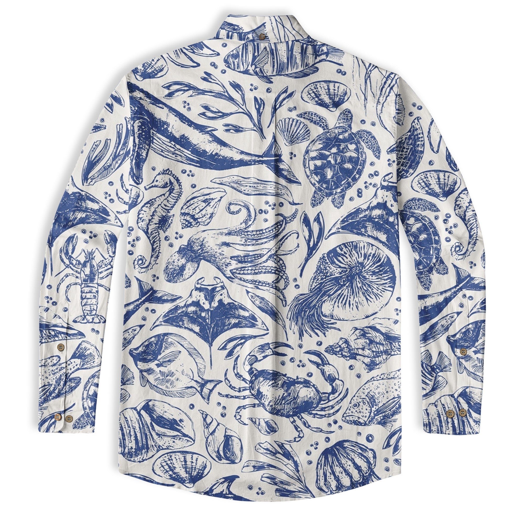Ocean Animals Hawaiian Shirt, Sea Hawaiian Shirt - The Palmix