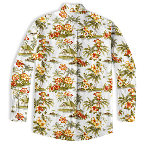 Maori Pattern Short Sleeve Luau Beach Aloha Hawaiian Shirt, Vintage Hawaiian Pattern Shirt - The Palmix