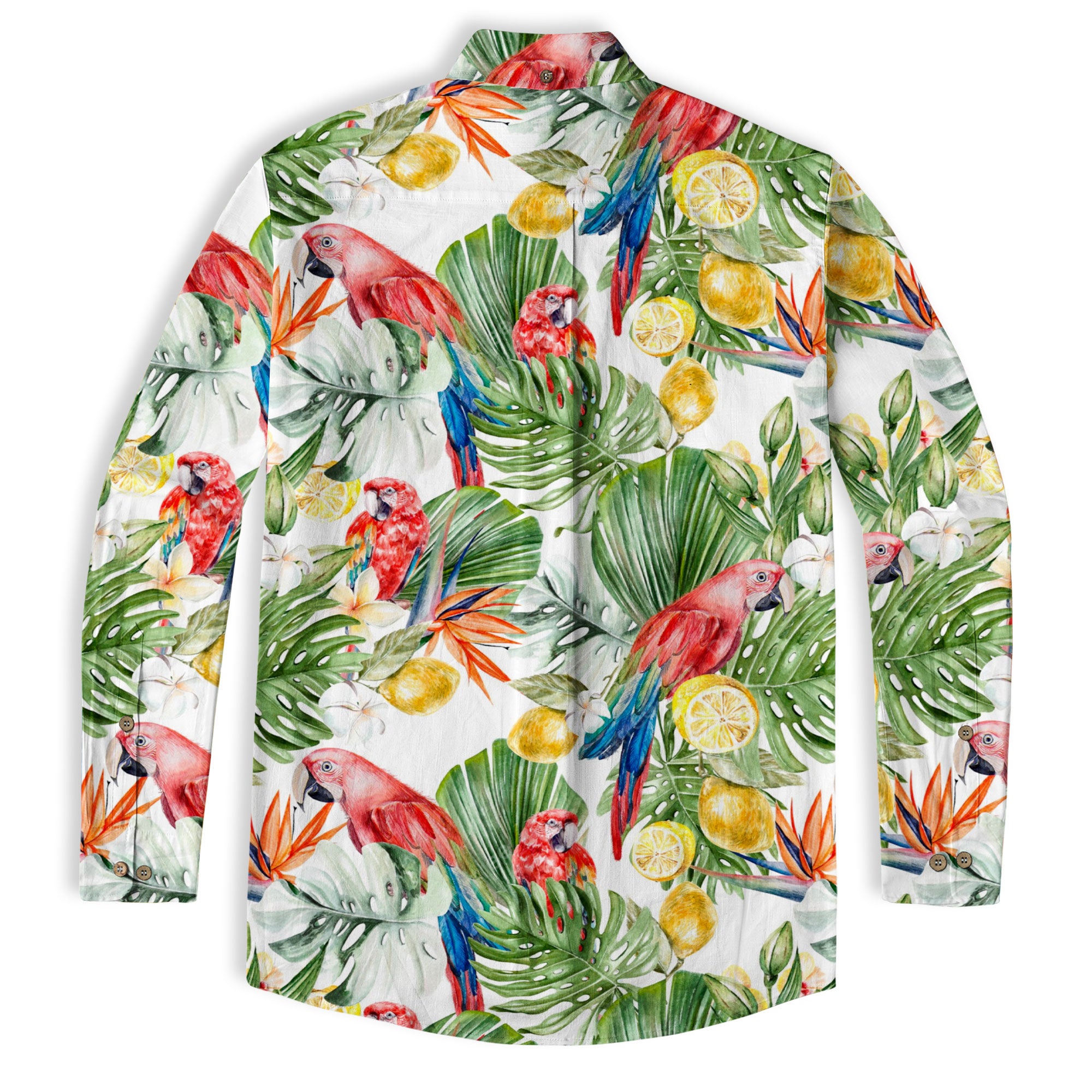 Parrot Beautiful Watercolor Tropical Pattern Hawaii Shirt - The Palmix