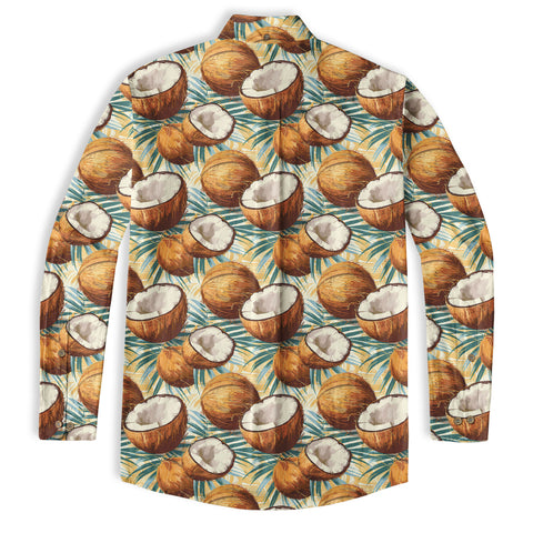 Sunset Trees Pattern Hawaii Shirt, Coconut Pattern Hawaii Shirt, Summer Beach Shirt - The Palmix
