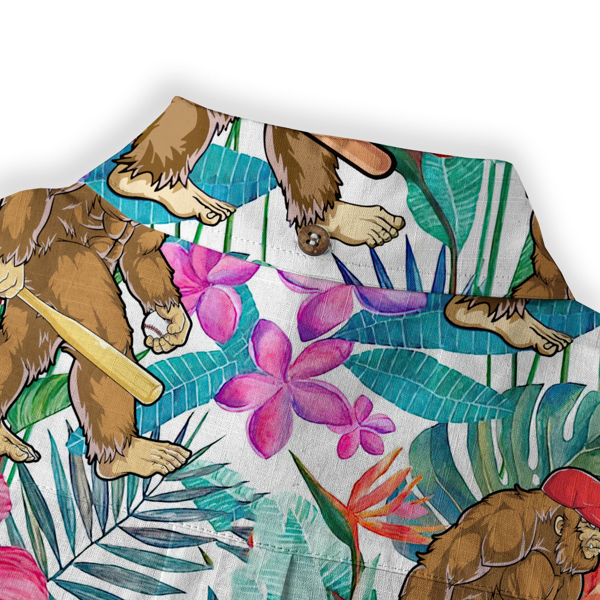 Bigfoot Baseball Hawaiian Shirt, Bigfoot Aloha Hawaii Shirt - The Palmix