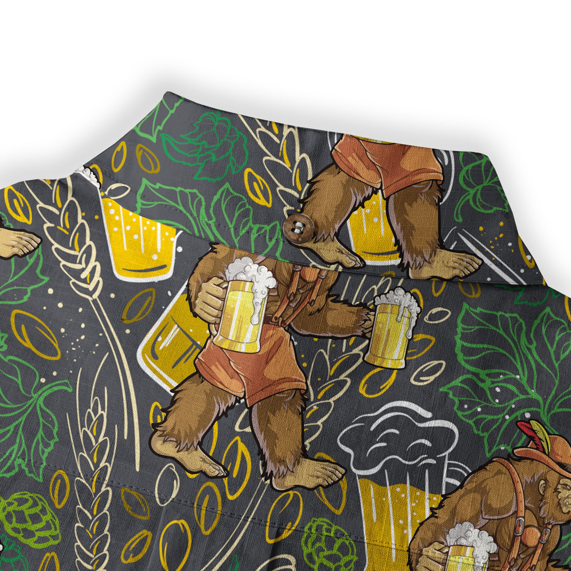 Bigfoot Beer Hawaiian Shirt, Bigfoot Aloha Shirt, Beer Button Down Shirt - The Palmix