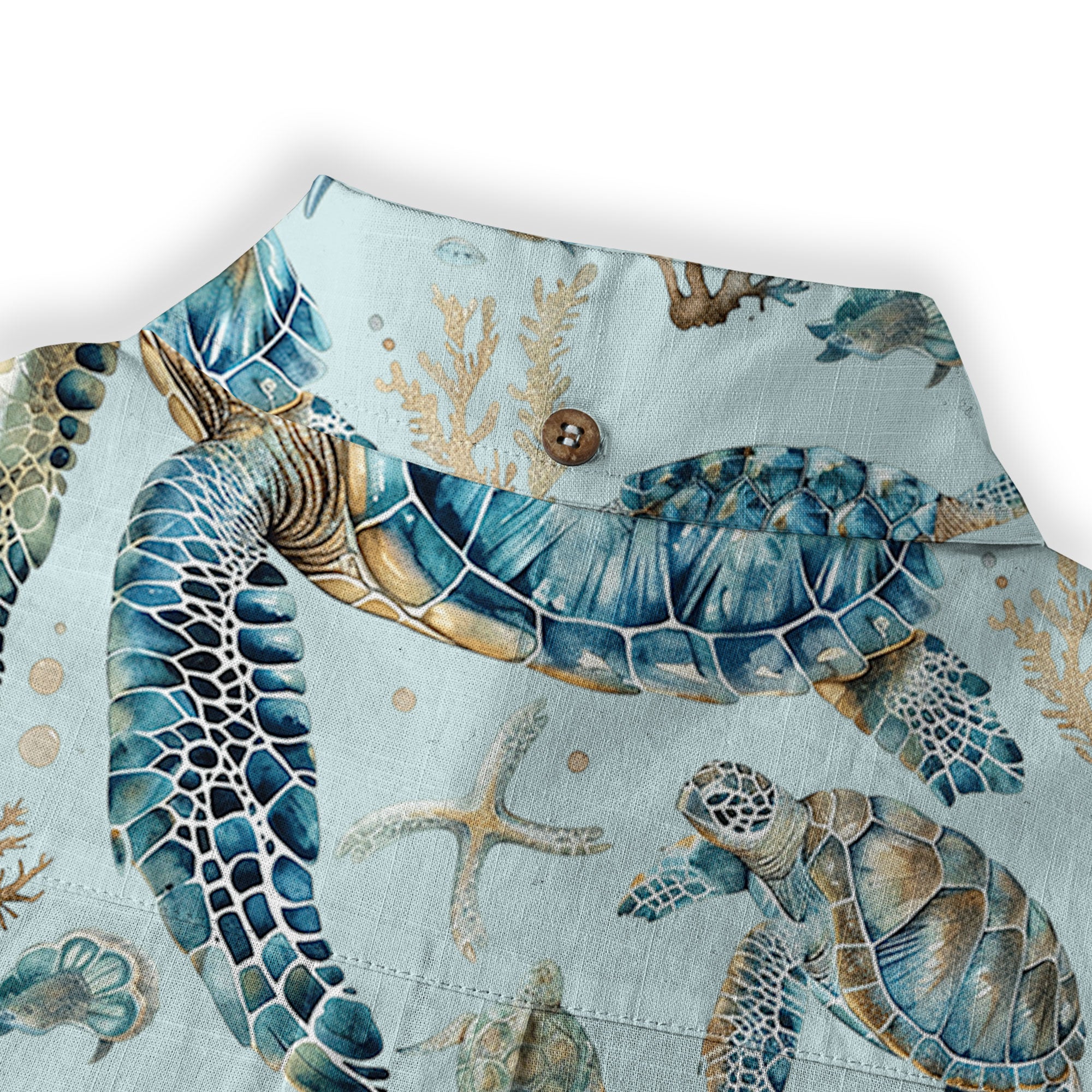 Tropical Turtle Hawaiian Shirts for Men Women, Sea Turtle Aloha Summer Beach Shirt - The Palmix