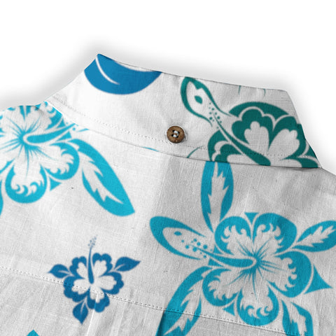 Sea Turtle Hawaiian Shirts for Men Women Youth, Vintage Sea Turtle Aloha Summer Beach Shirt - The Palmix