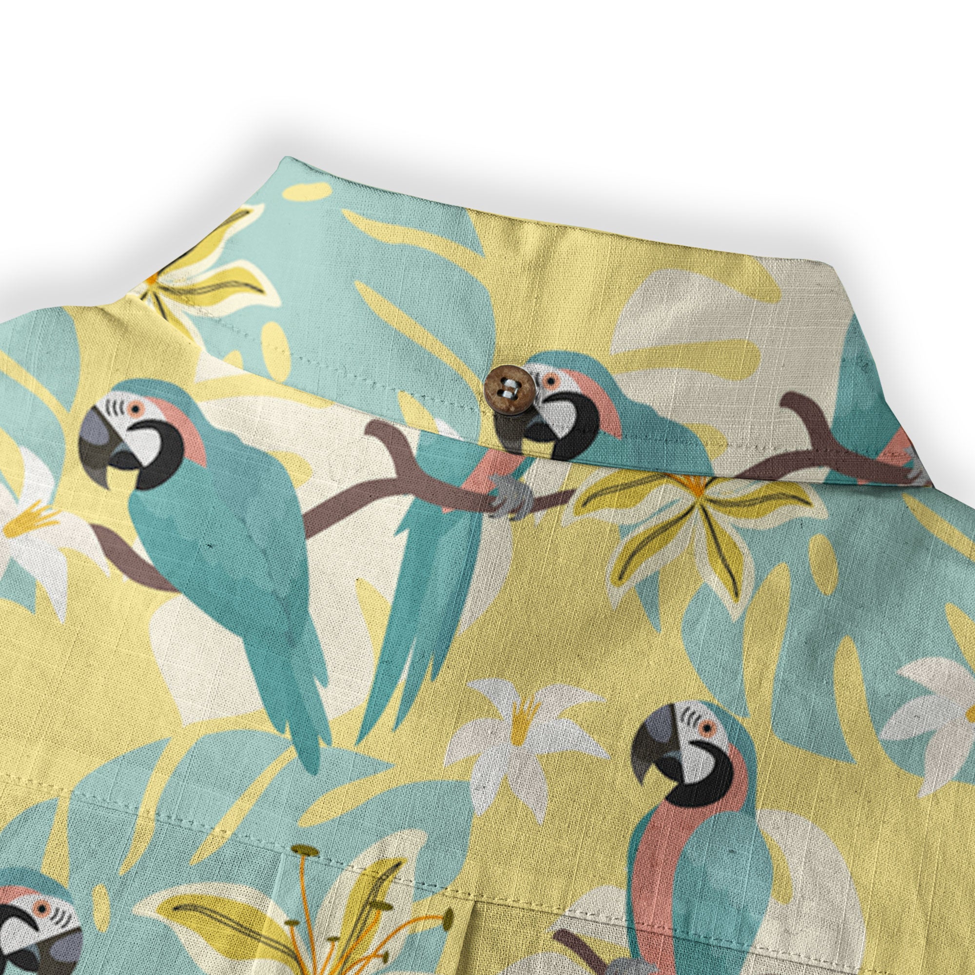Tropical Parrot Summer Hawaiian Shirt, Colorful Parrot Flowers Pattern Hawaii Shirt - The Palmix