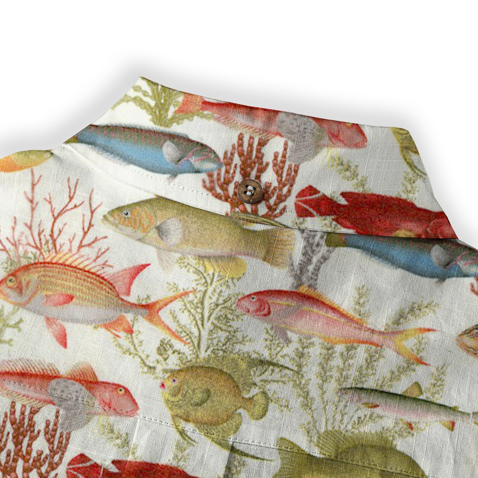 Sea Ocean Fish Women's Hawaiian Shirt, Sea Ocean Fish Print - The Palmix