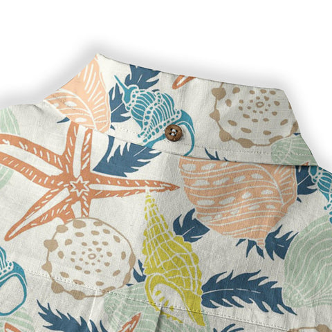 Tropical Floral Short Sleeve Luau Beach Aloha Hawaiian Shirt - The Palmix