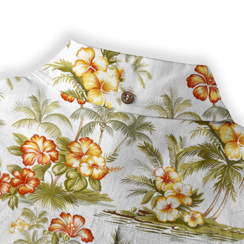Maori Pattern Short Sleeve Luau Beach Aloha Hawaiian Shirt, Vintage Hawaiian Pattern Shirt - The Palmix