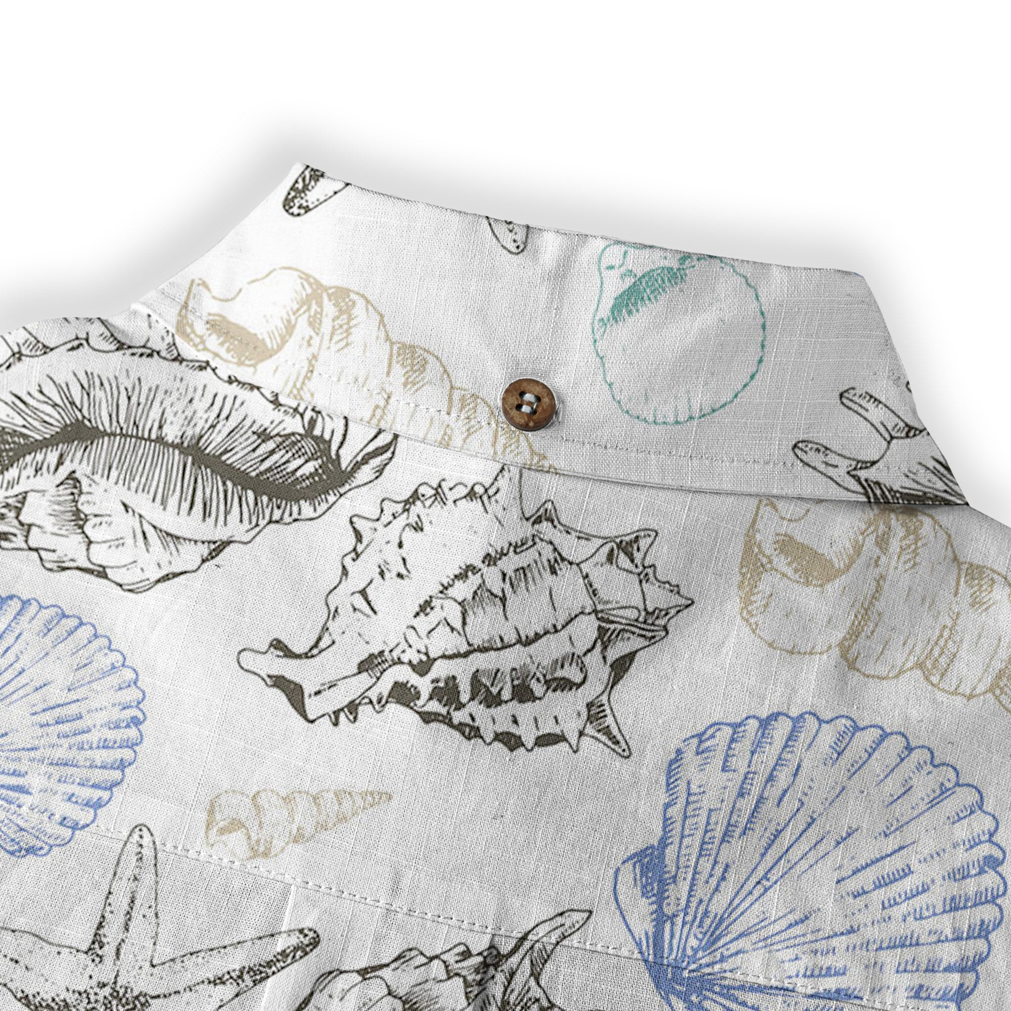 Sea Shells Animal Pattern Hawaii Shirt, Turtle Sea Shells Hawaiian Shirt for Men Women - The Palmix
