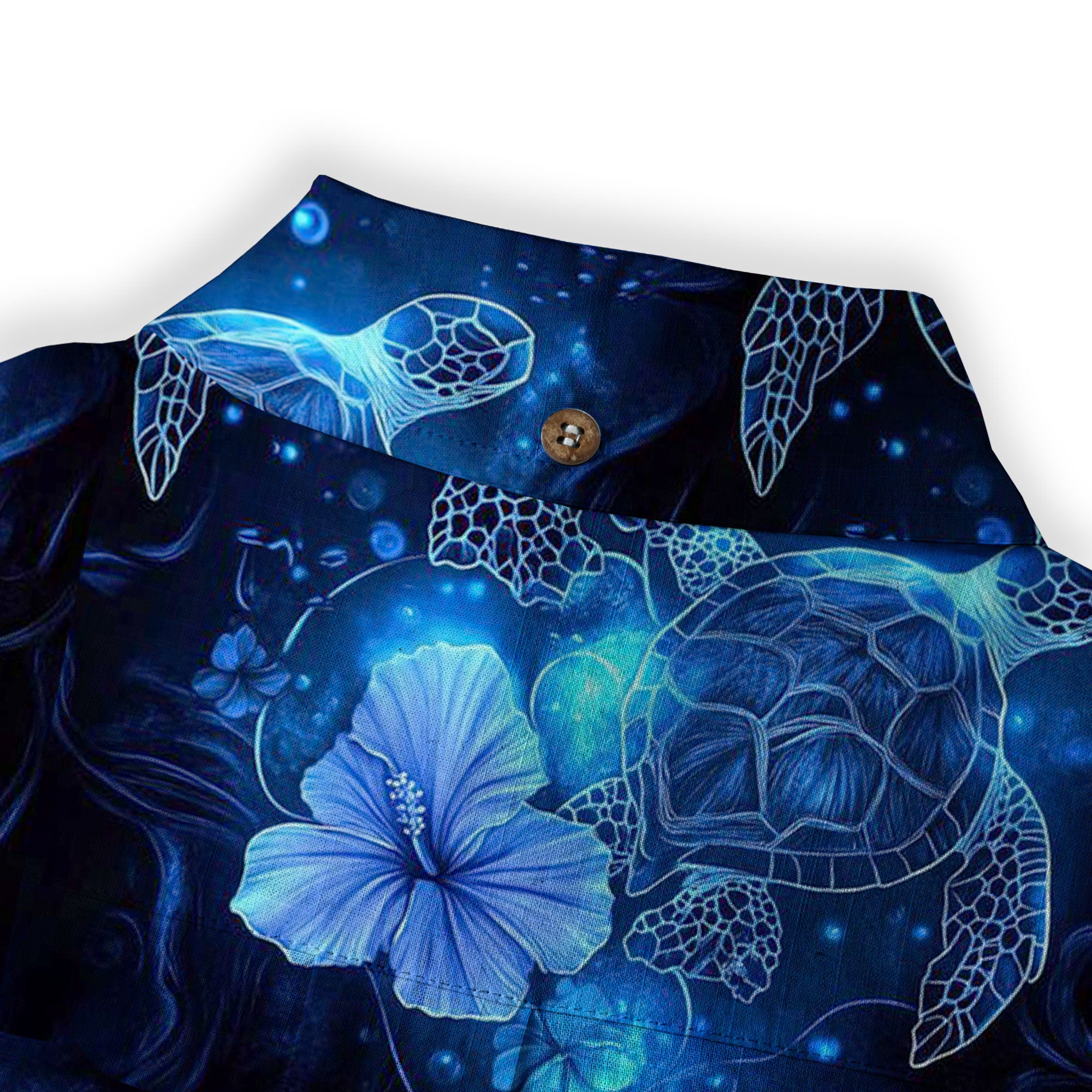 Ocean Animals Hawaiian Button Up Long Sleeve Shirt, Sea Hawaii Shirt - The Palmix