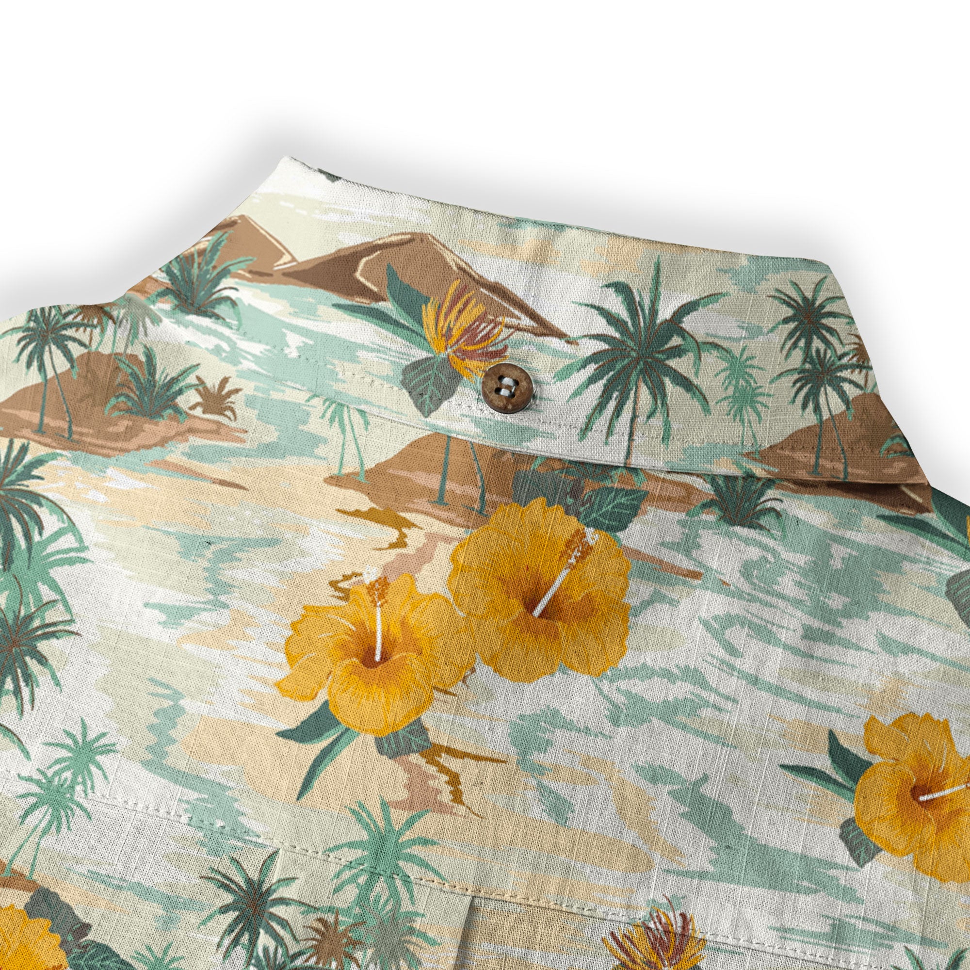 Ocean Animals Hawaiian Button Up Long Sleeve Shirt, Sea Hawaii Shirt - The Palmix