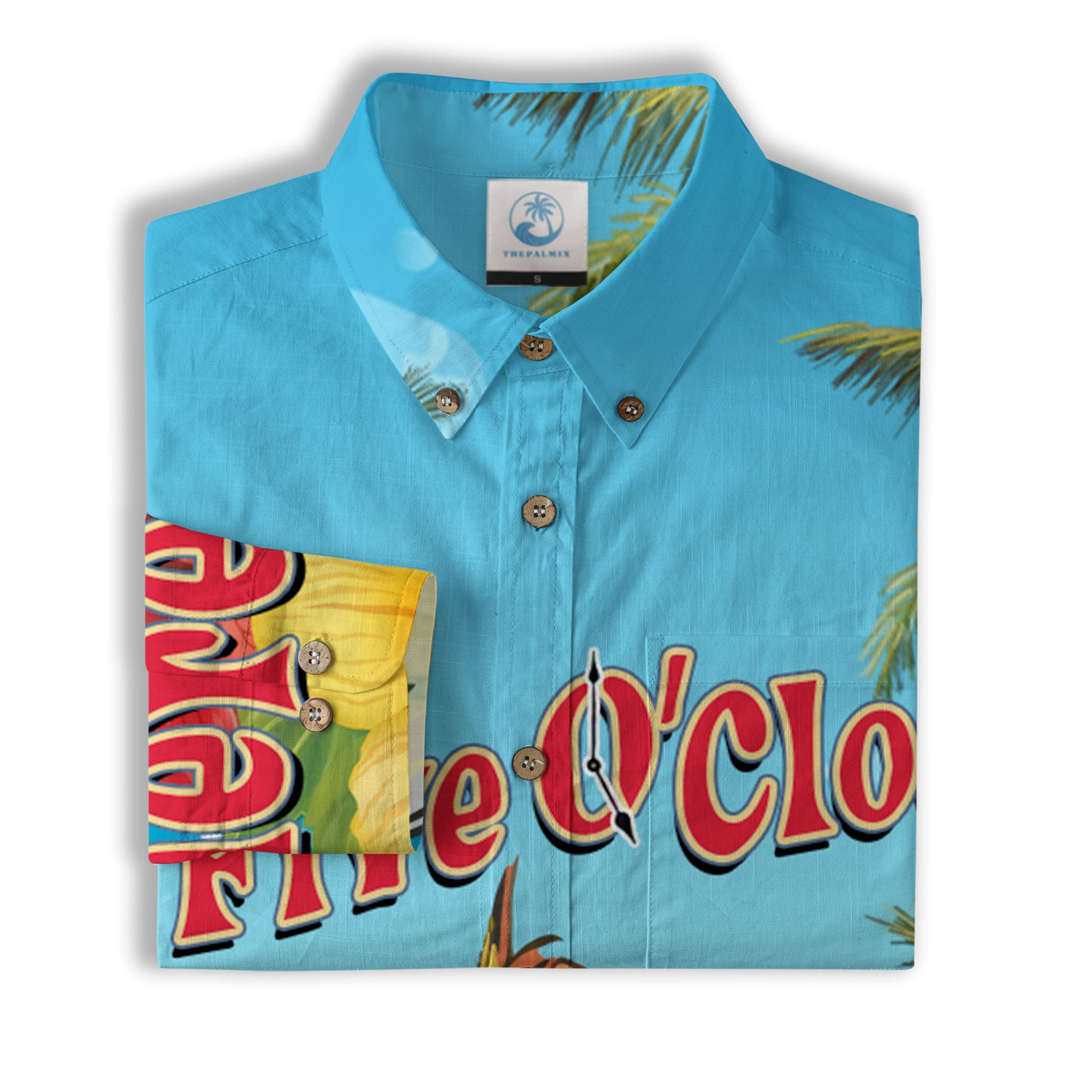 Parrot Hawaiian Long Sleeve Shirt for Men Women, Summer Hawaiian Beach Shirt - The Palmix
