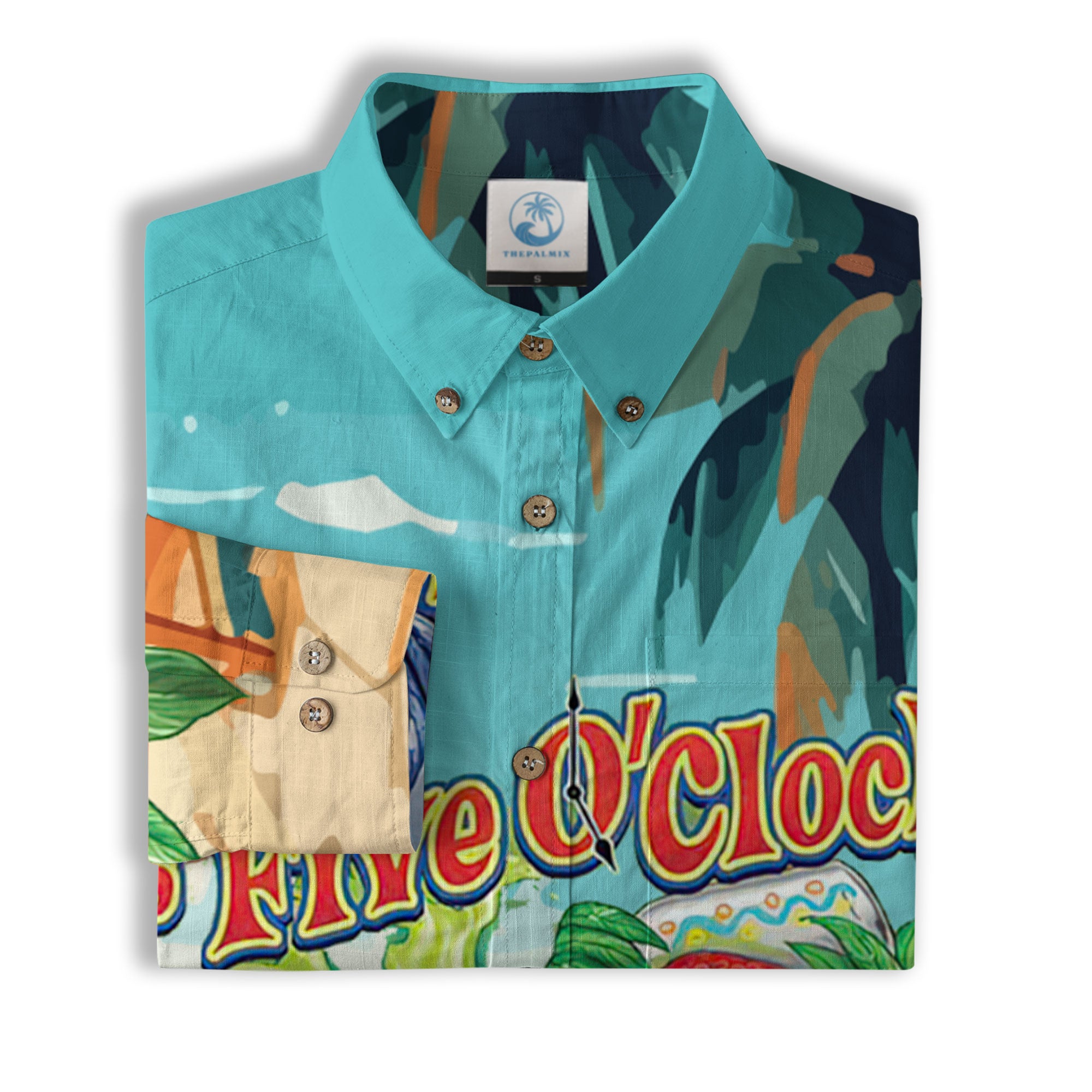Parrot Hawaiian Long Sleeve Shirt for Men Women, Summer Hawaiian Beach Shirt - The Palmix