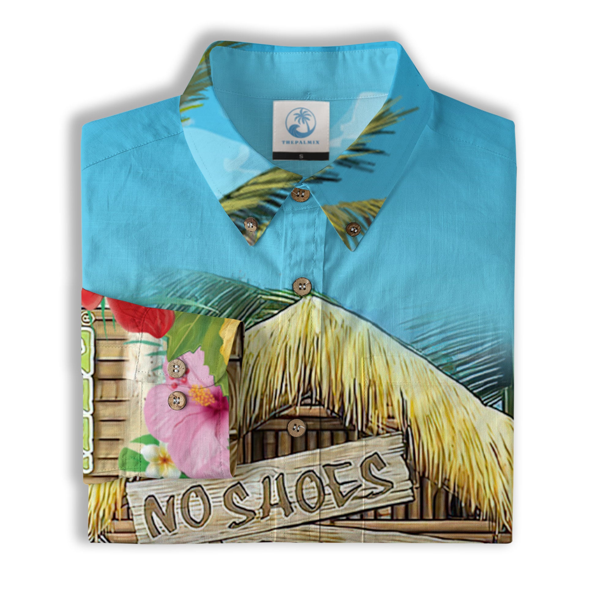 Parrot Hawaiian Long Sleeve Shirt, Parrot Summer Hawaiian Beach Long Shirt - The Palmix