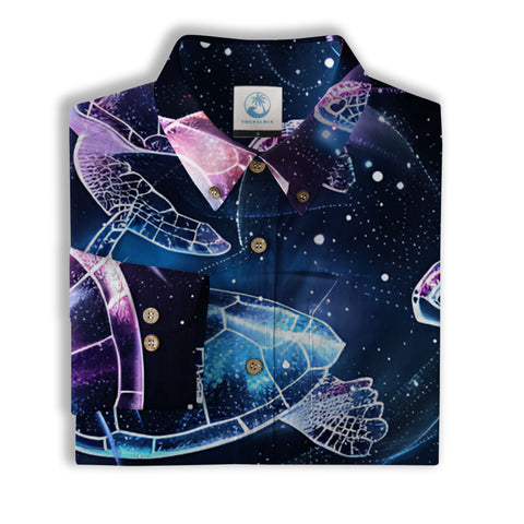 Sea Turtle Hawaiian Shirts for Men Women Youth, Vintage Sea Turtle Aloha Summer Beach Shirt - The Palmix
