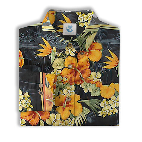 Maori Pattern Short Sleeve Luau Beach Aloha Hawaiian Shirt, Vintage Hawaiian Pattern Shirt - The Palmix