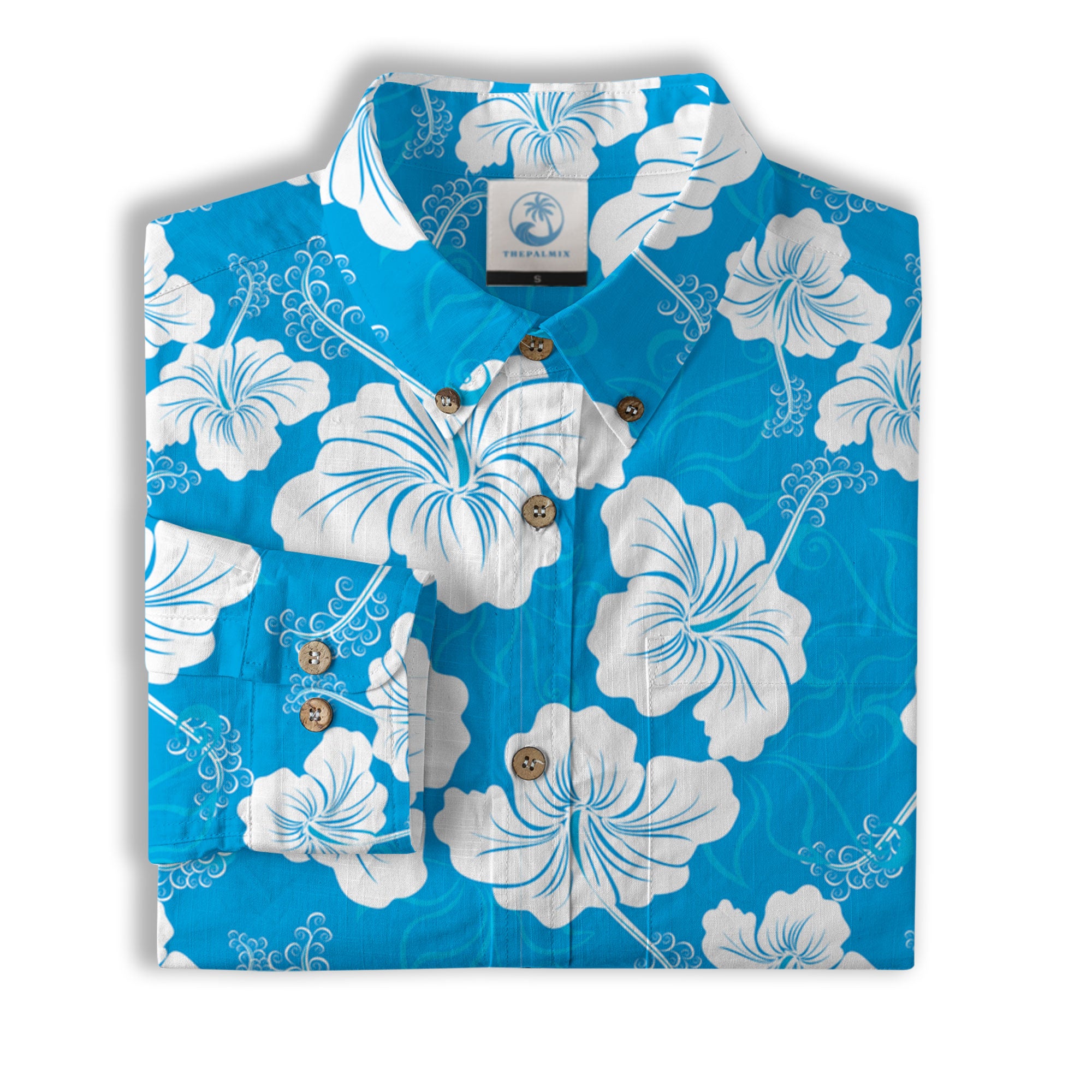 Hibiscus Floral Pattern Hawaii Shirt - The Palmix