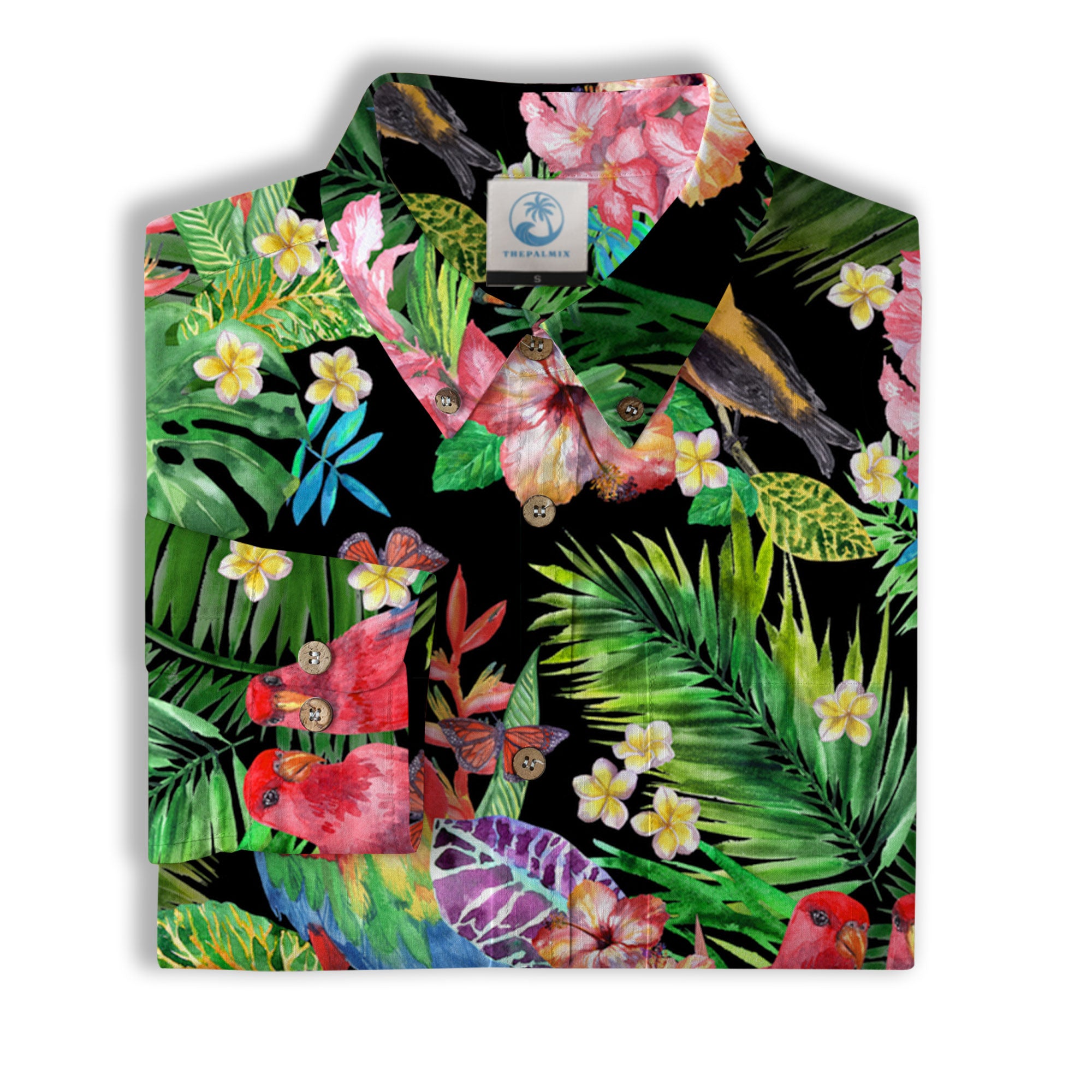 Parrot Hawaii Shirt for Men Women - Tropical Hawaiian Shirt - The Palmix