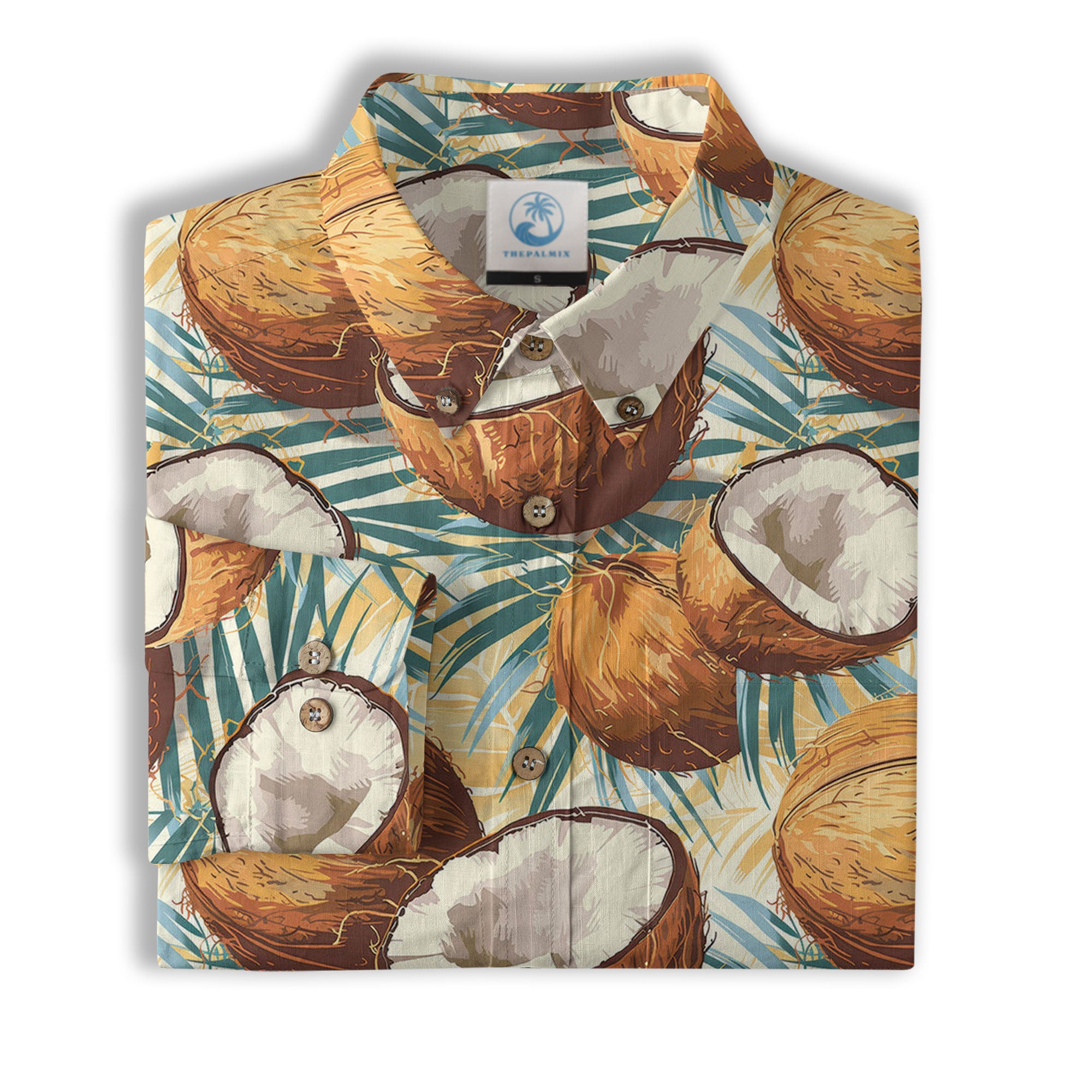 Sunset Trees Pattern Hawaii Shirt, Coconut Pattern Hawaii Shirt, Summer Beach Shirt - The Palmix