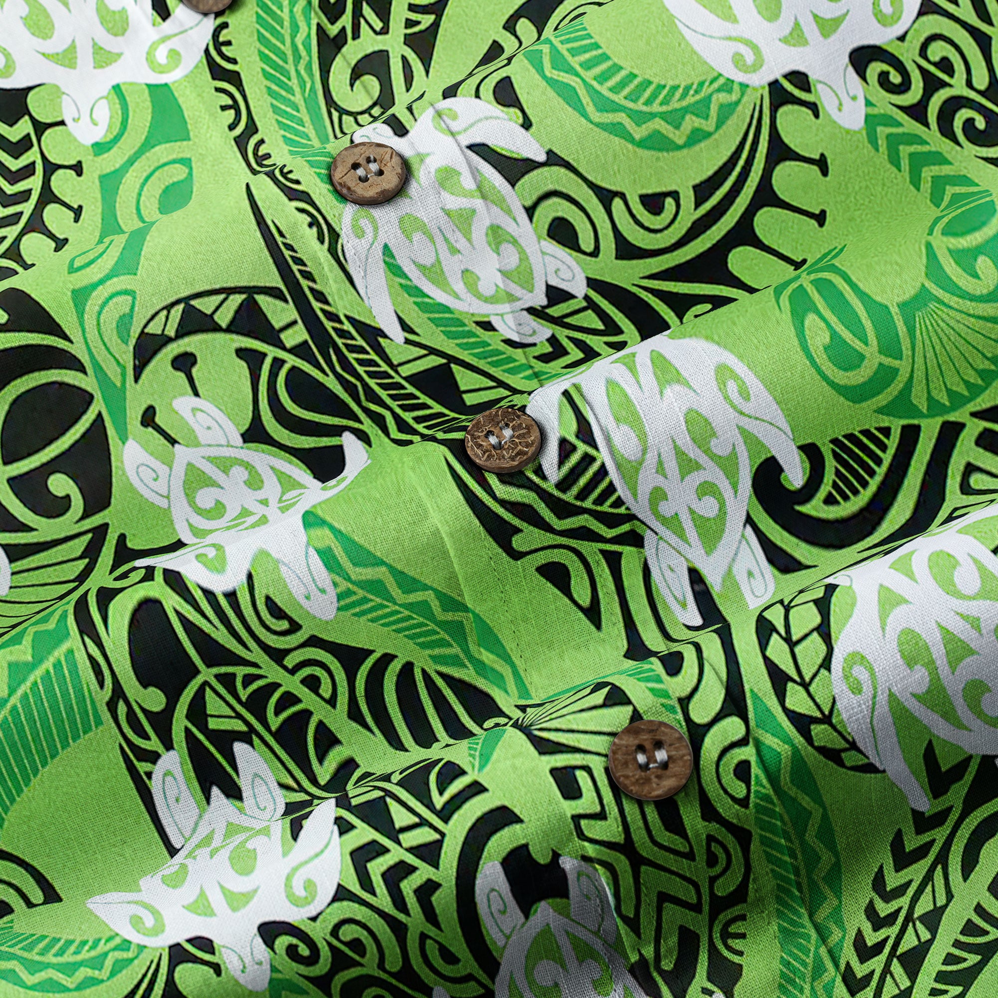 Turtle Floral Aloha Beach Long Sleeve Shirt, Ocean Turtle Long Shirt - The Palmix