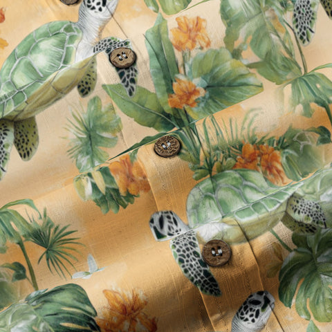 Tropical Turtle Hawaiian Shirts for Men Women, Sea Turtle Aloha Summer Beach Shirt - The Palmix
