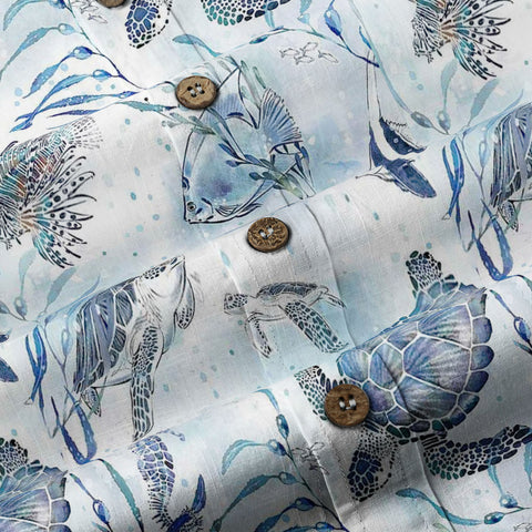 Tropical Floral Short Sleeve Luau Beach Aloha Hawaiian Shirt - The Palmix