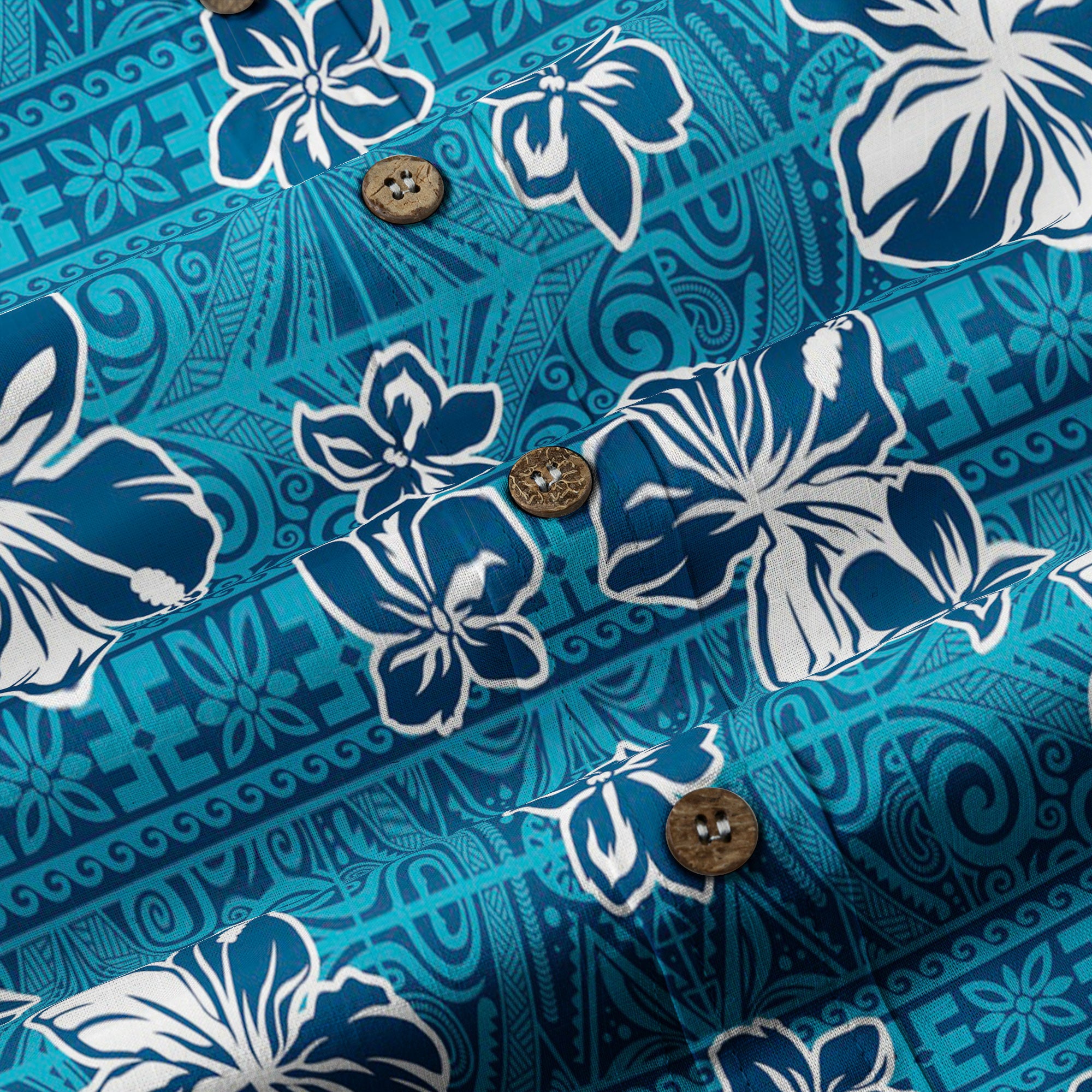 Hibiscus Floral Pattern Hawaii Shirt - The Palmix