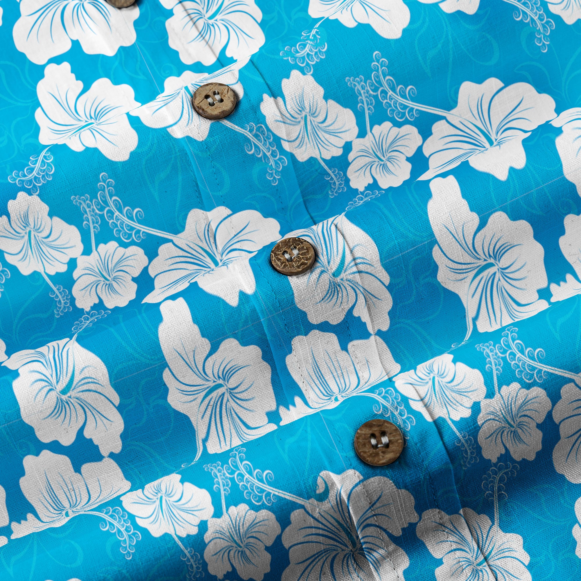 Hibiscus Floral Pattern Hawaii Shirt - The Palmix
