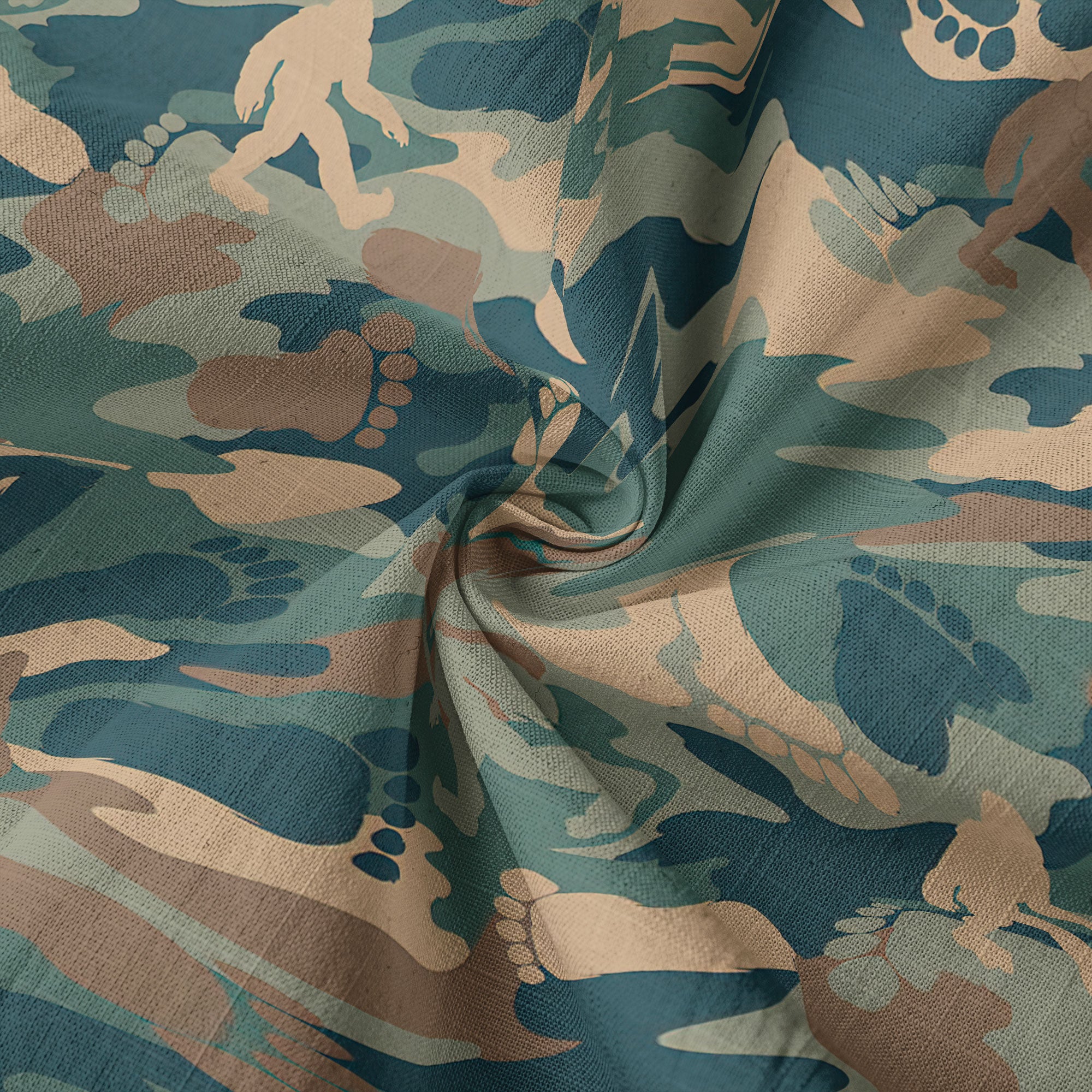 Camo Bigfoot Hawaiian Shirt Men Women, Hibiscus Bigfoot Sasquatch Hawaiian Shirt, Bigfoot Summer Beach Aloha Short Sleeve Button Down - The Palmix
