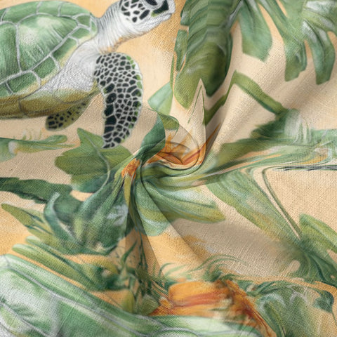 Tropical Turtle Hawaiian Shirts for Men Women, Sea Turtle Aloha Summer Beach Shirt - The Palmix