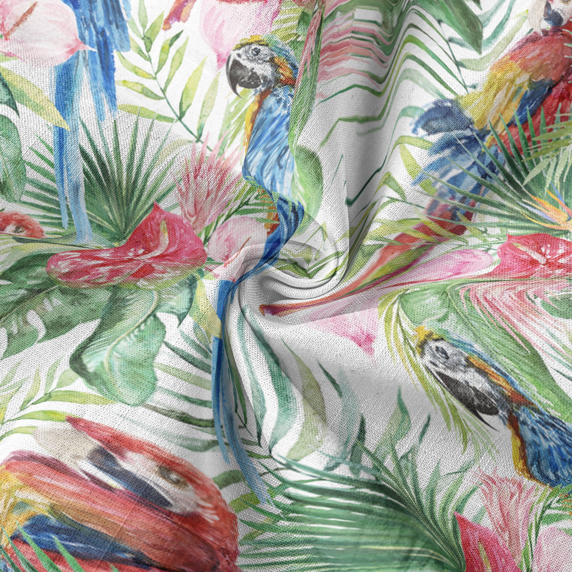 Tropical Parrot Summer Hawaiian Shirt, Colorful Parrot Flowers Pattern Hawaii Shirt - The Palmix