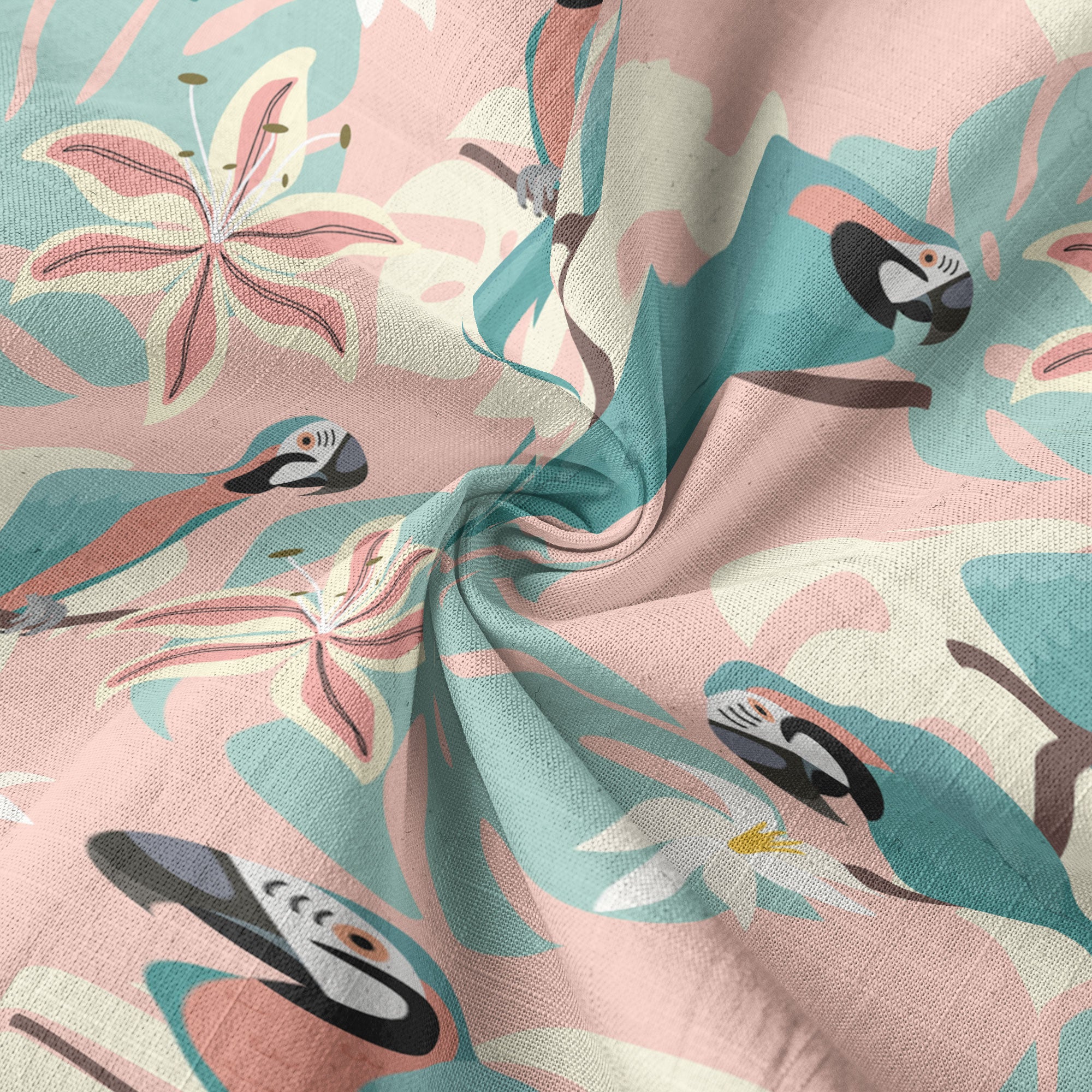 Tropical Parrot Summer Hawaiian Shirt, Colorful Parrot Flowers Pattern Hawaii Shirt - The Palmix