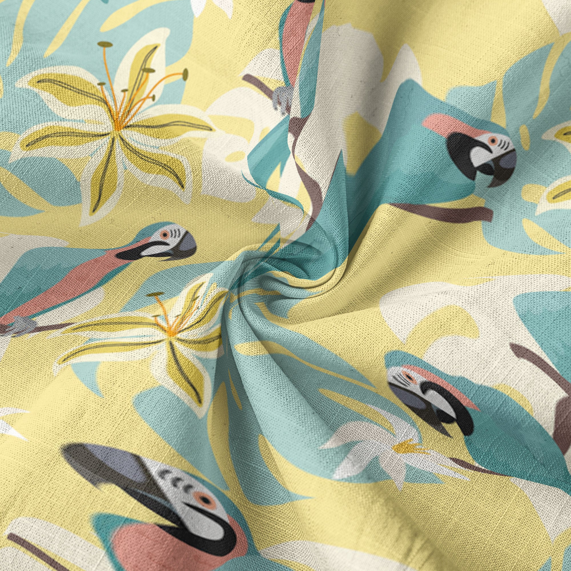 Tropical Parrot Summer Hawaiian Shirt, Colorful Parrot Flowers Pattern Hawaii Shirt - The Palmix