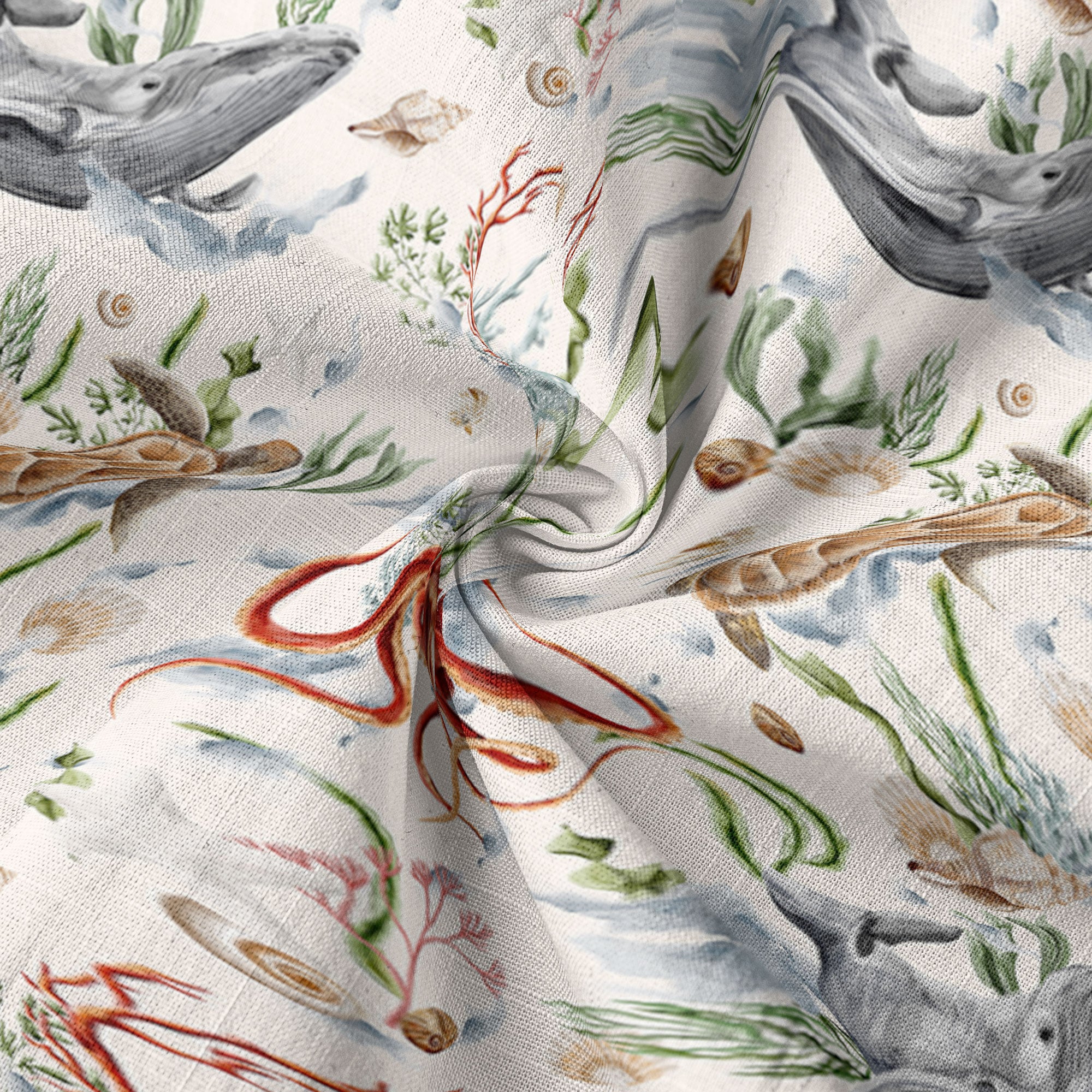 Sea Ocean Fish Women's Hawaiian Shirt, Sea Ocean Fish Print - The Palmix
