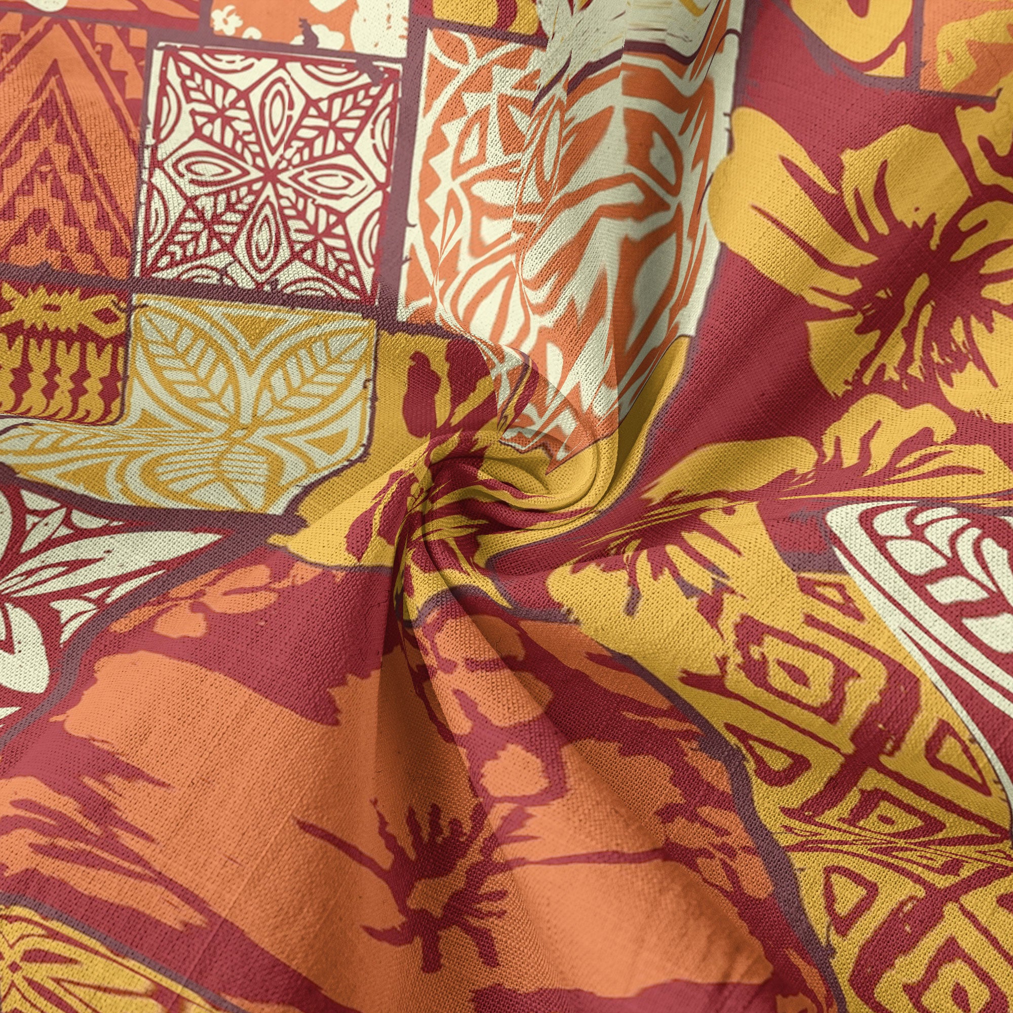Maori Pattern Short Sleeve Luau Beach Aloha Hawaiian Shirt, Vintage Hawaiian Pattern Shirt - The Palmix