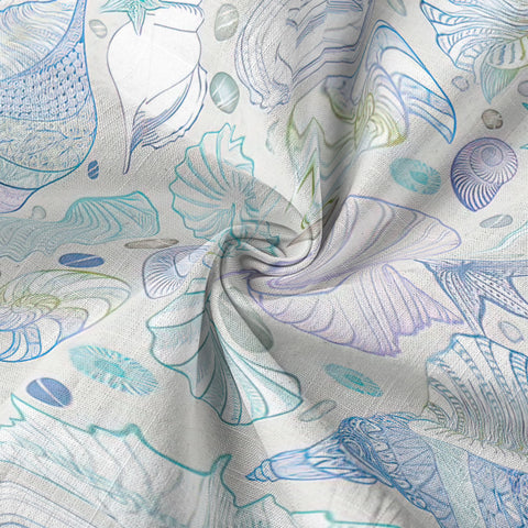 Sea Shells Animal Pattern Hawaii Shirt, Turtle Sea Shells Hawaiian Shirt for Men Women - The Palmix