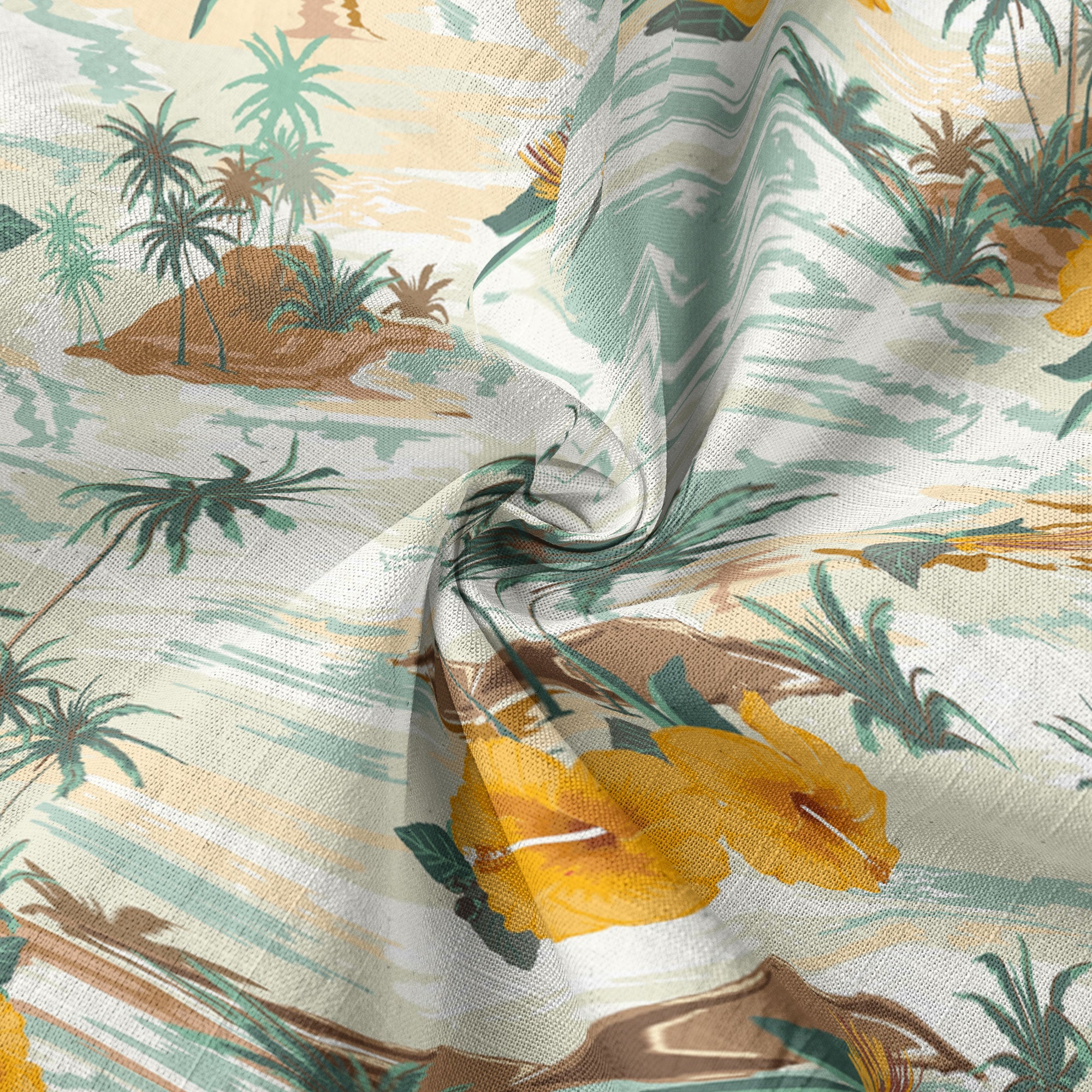 Ocean Animals Hawaiian Button Up Long Sleeve Shirt, Sea Hawaii Shirt - The Palmix