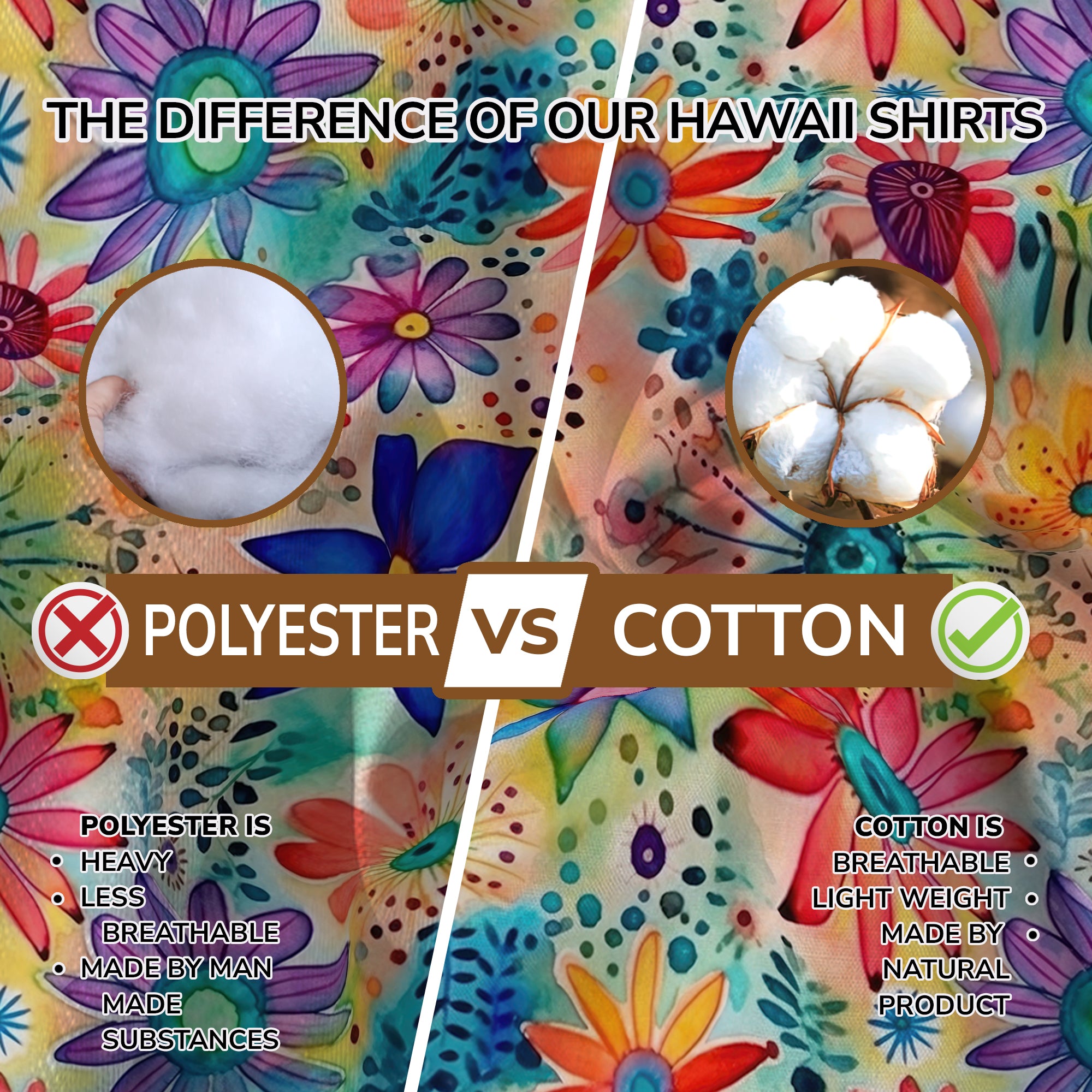Hippie Flowers Seamless Patterns Hawaii Shirt, Groovy Floral Pattern Hawaiian Shirt