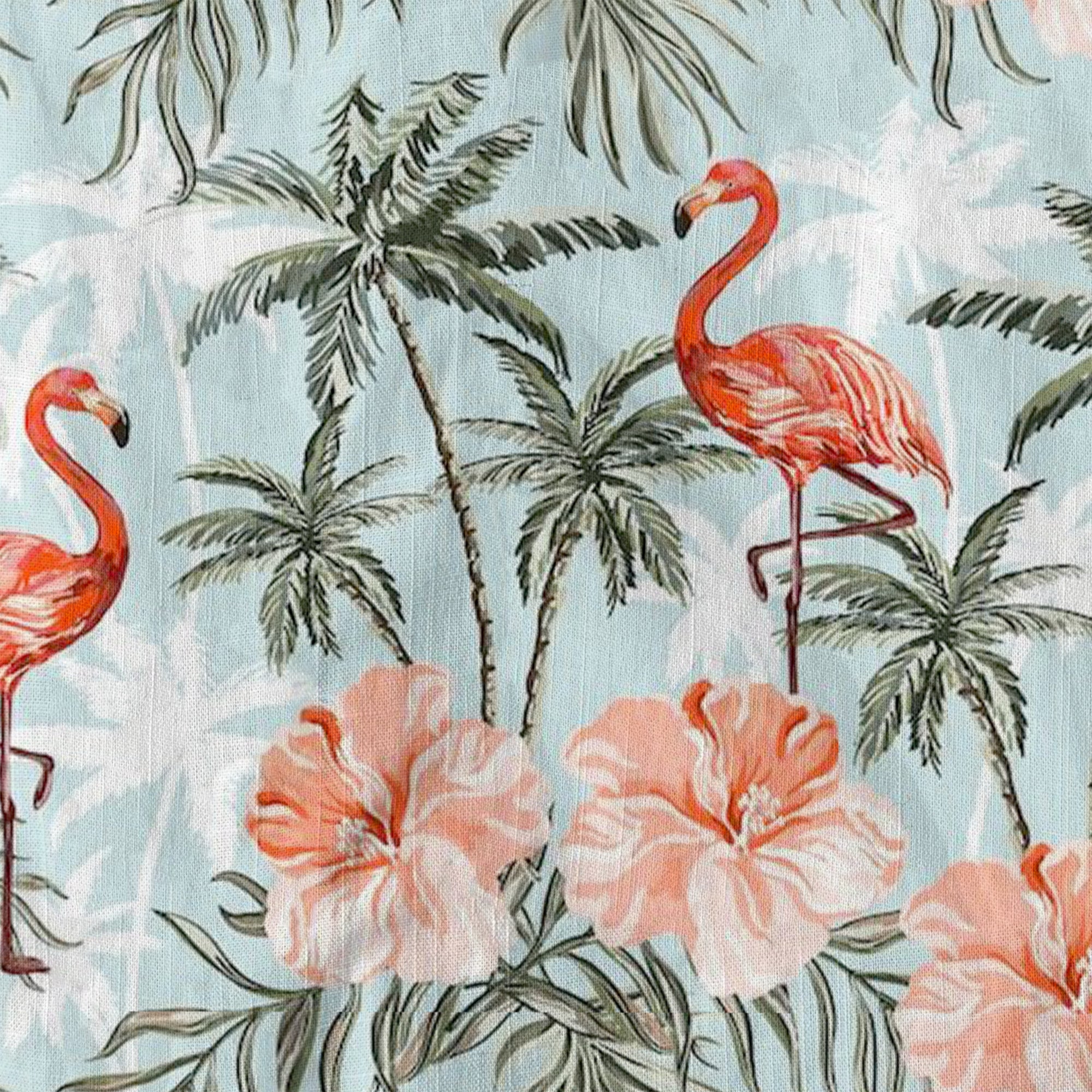 Flamingo Aloha Hawaii Shirt, Summer Beach Hawaii Shirt