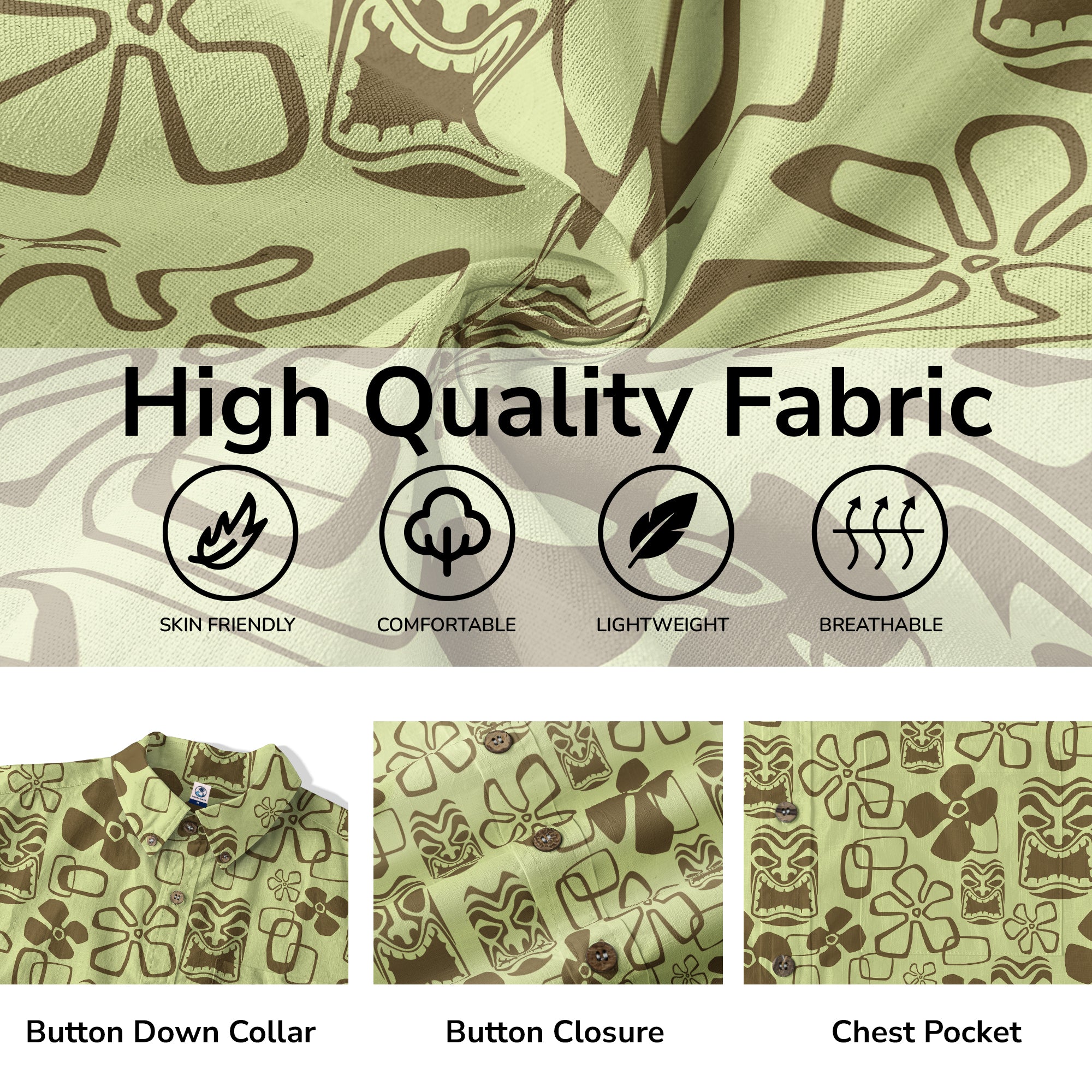 Tiki Mask Hawaii Shirt, Aloha Tiki Mask Pattern Hawaii Shirt