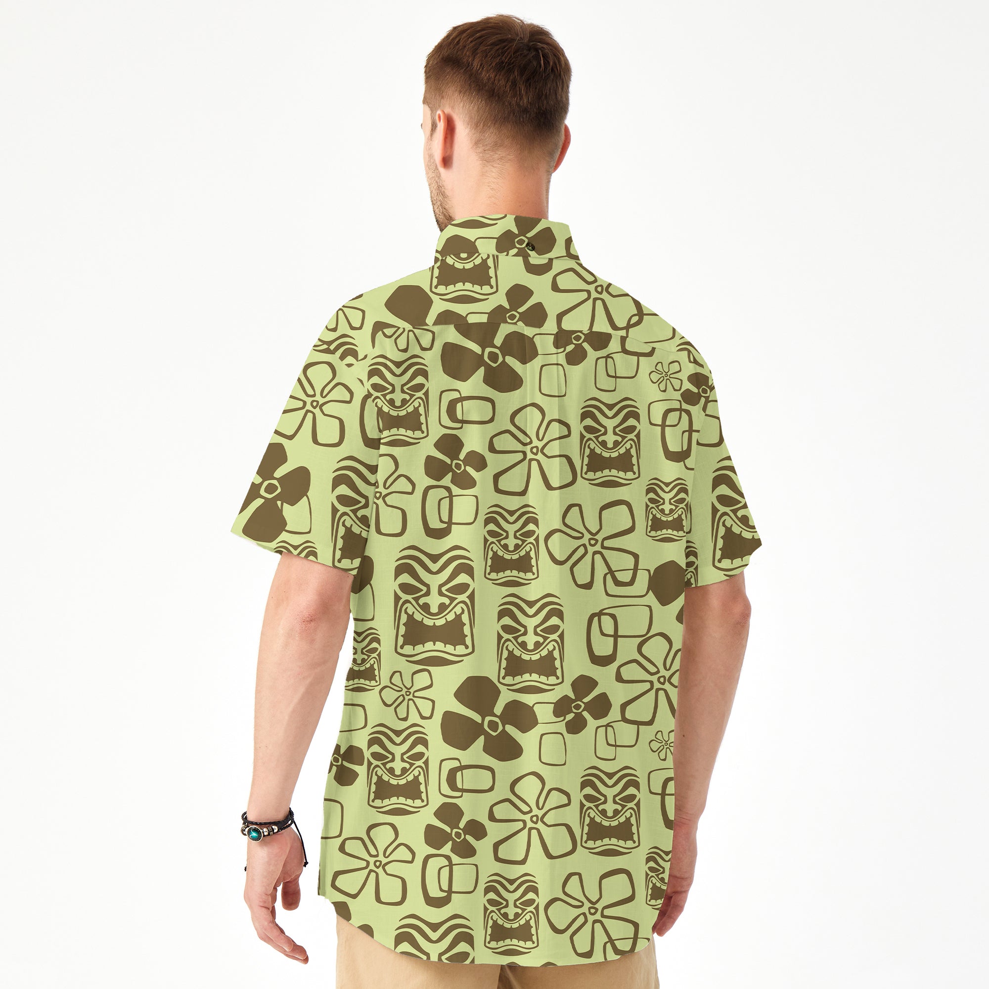 Tiki Mask Hawaii Shirt, Aloha Tiki Mask Pattern Hawaii Shirt