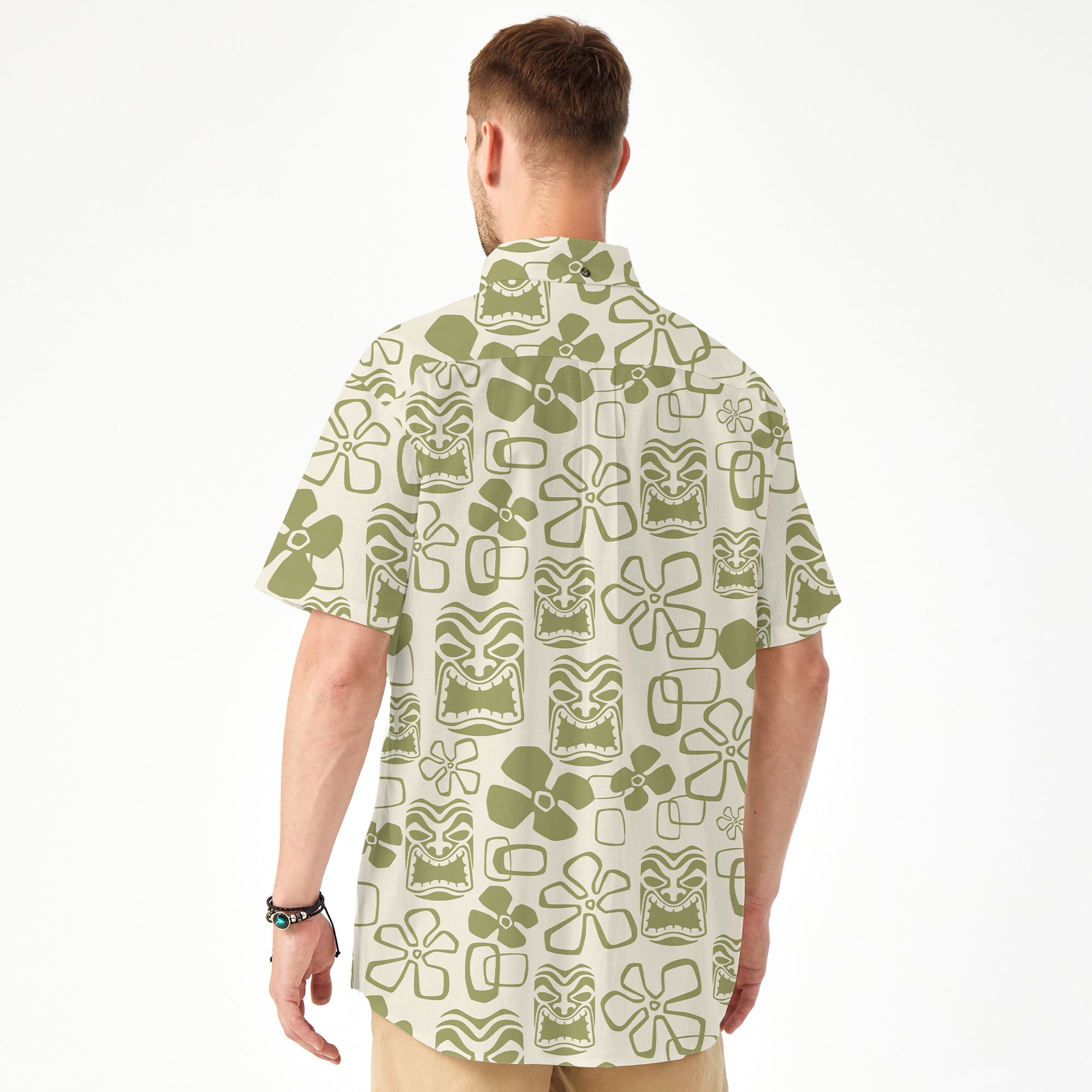 Tiki Mask Hawaii Shirt, Aloha Tiki Mask Pattern Hawaii Shirt