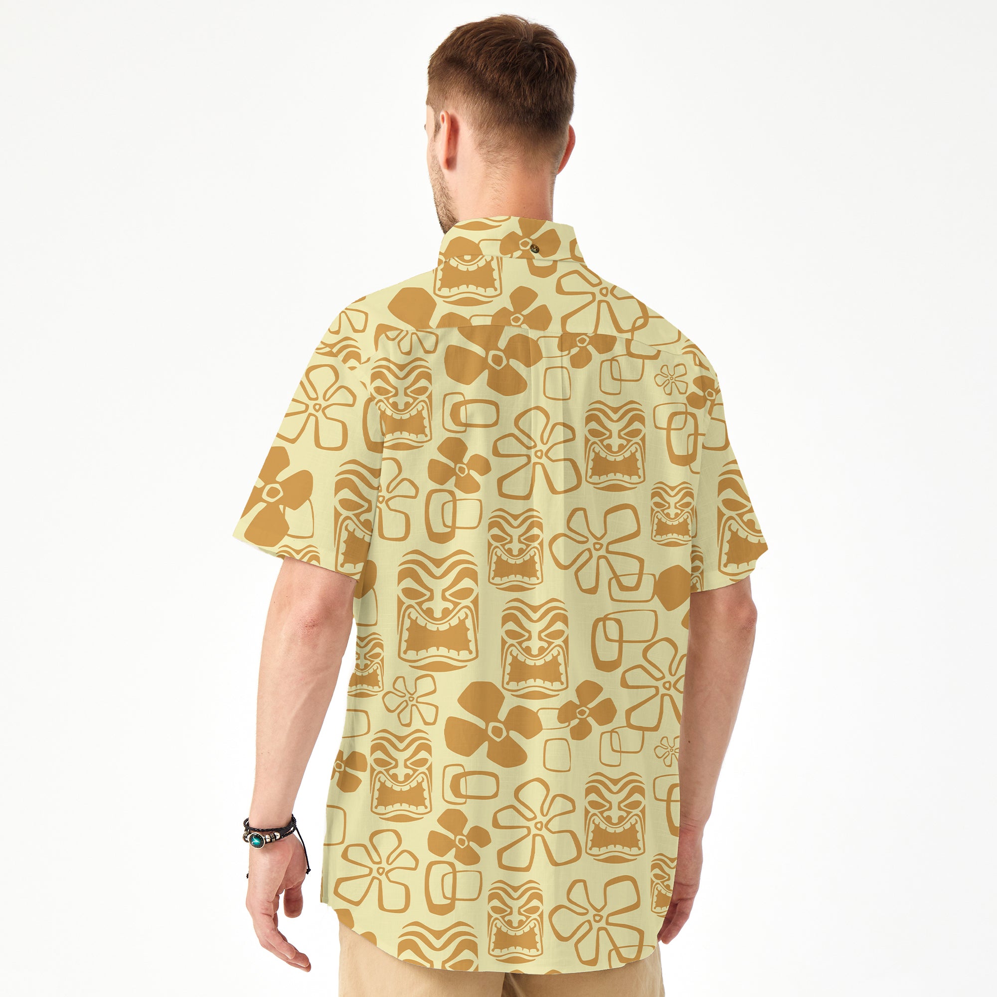 Tiki Mask Hawaii Shirt, Aloha Tiki Mask Pattern Hawaii Shirt