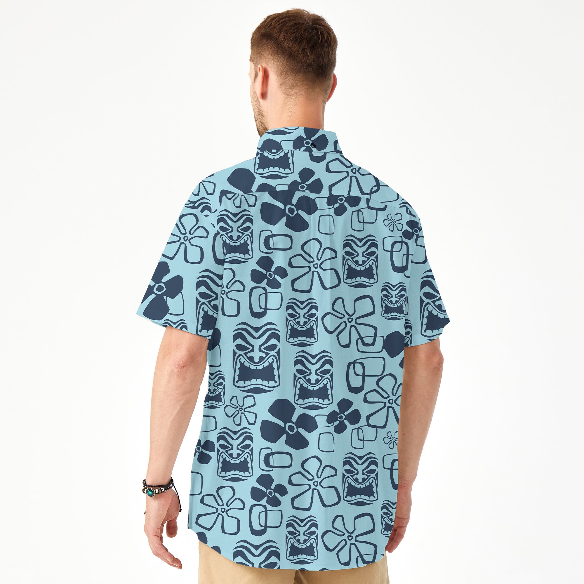 Tiki Mask Hawaii Shirt, Aloha Tiki Mask Pattern Hawaii Shirt