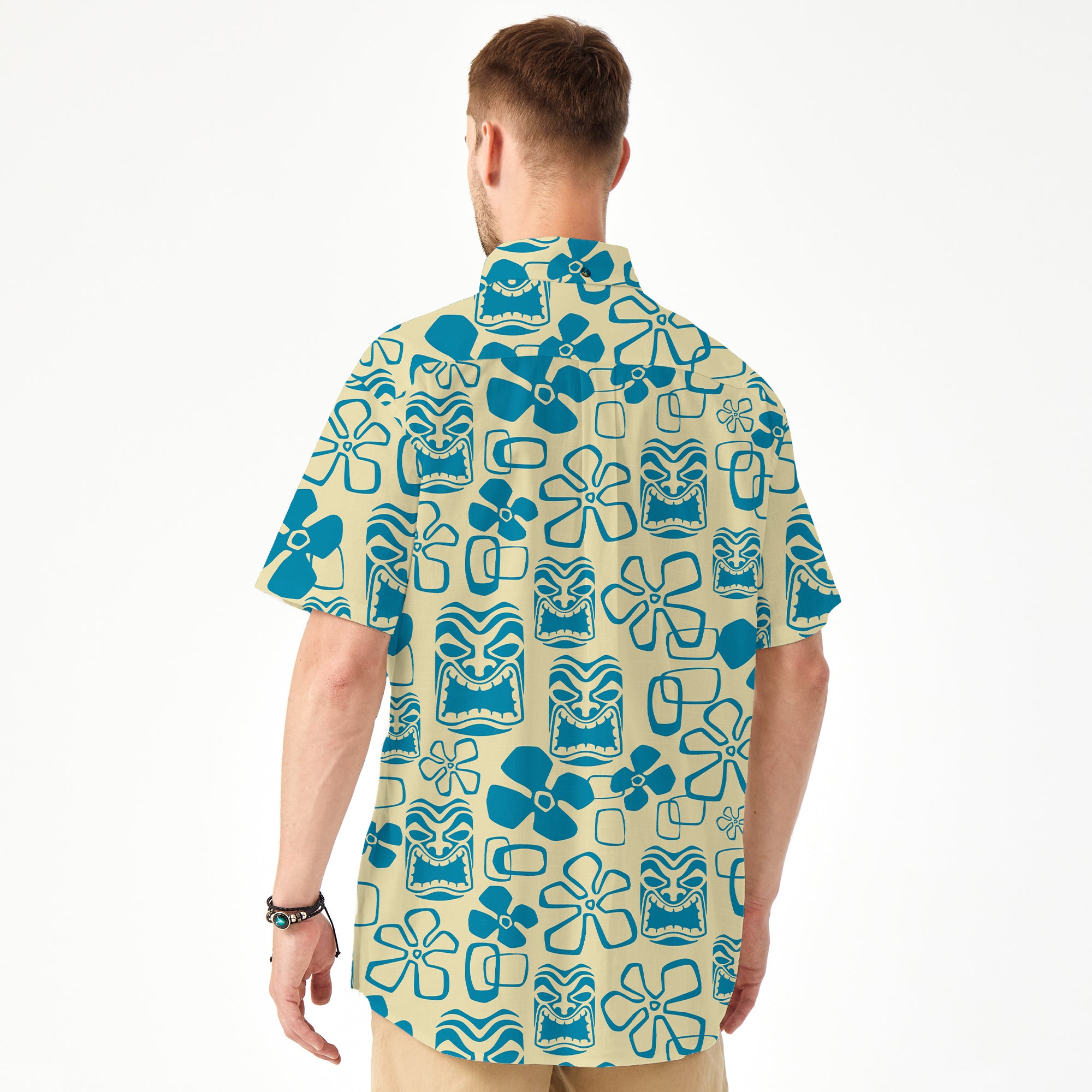 Tiki Mask Hawaii Shirt, Aloha Tiki Mask Pattern Hawaii Shirt