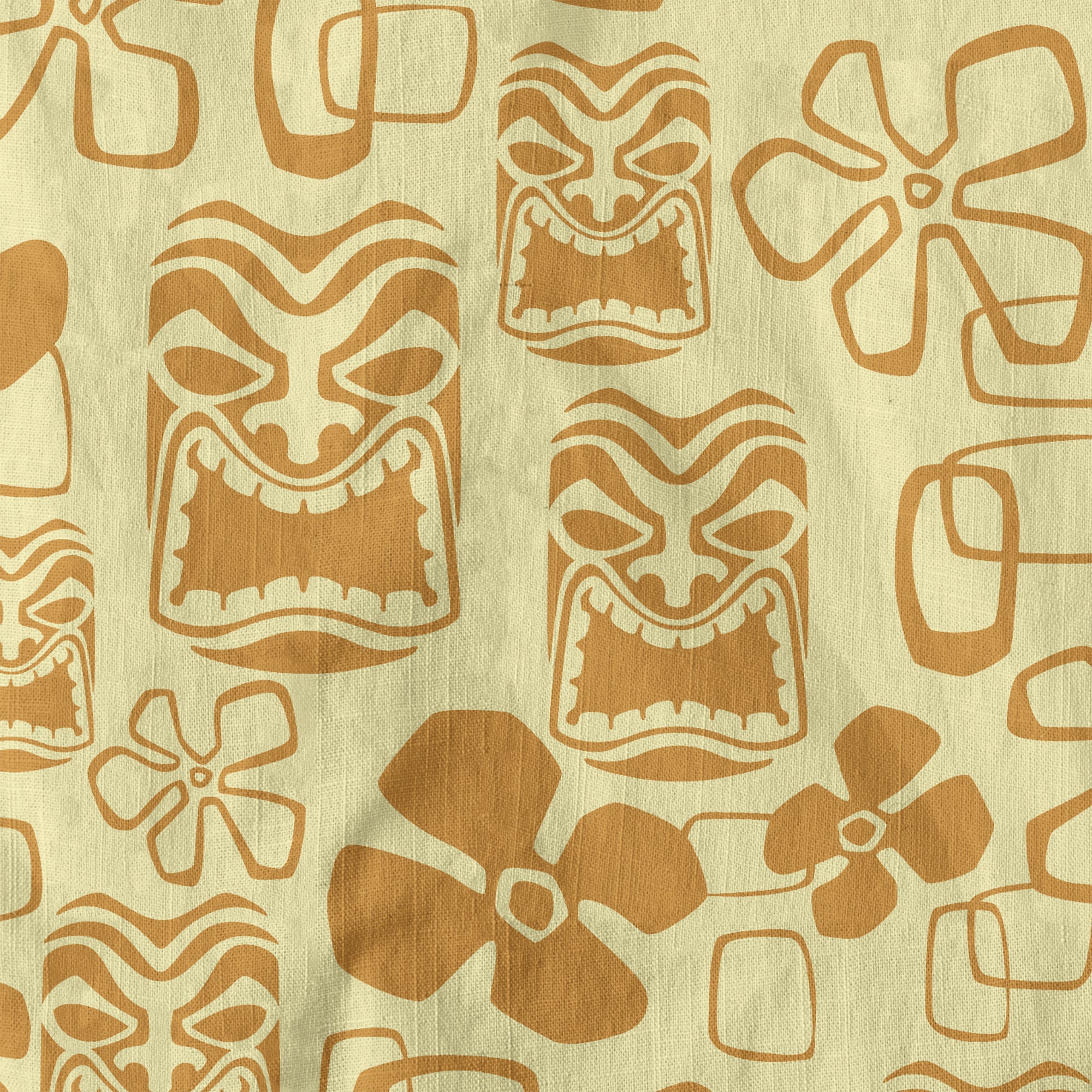 Tiki Mask Hawaii Shirt, Aloha Tiki Mask Pattern Hawaii Shirt