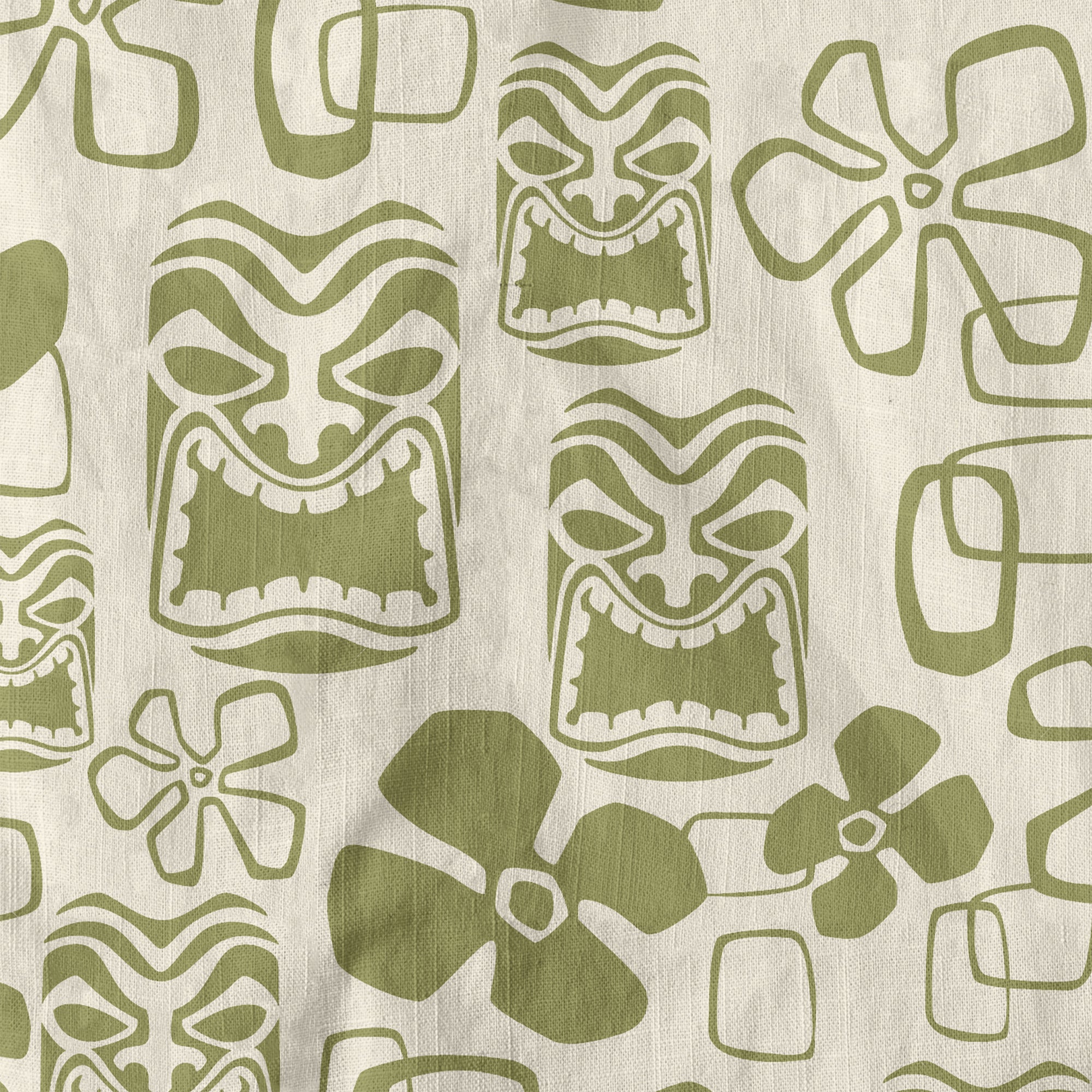 Tiki Mask Hawaii Shirt, Aloha Tiki Mask Pattern Hawaii Shirt