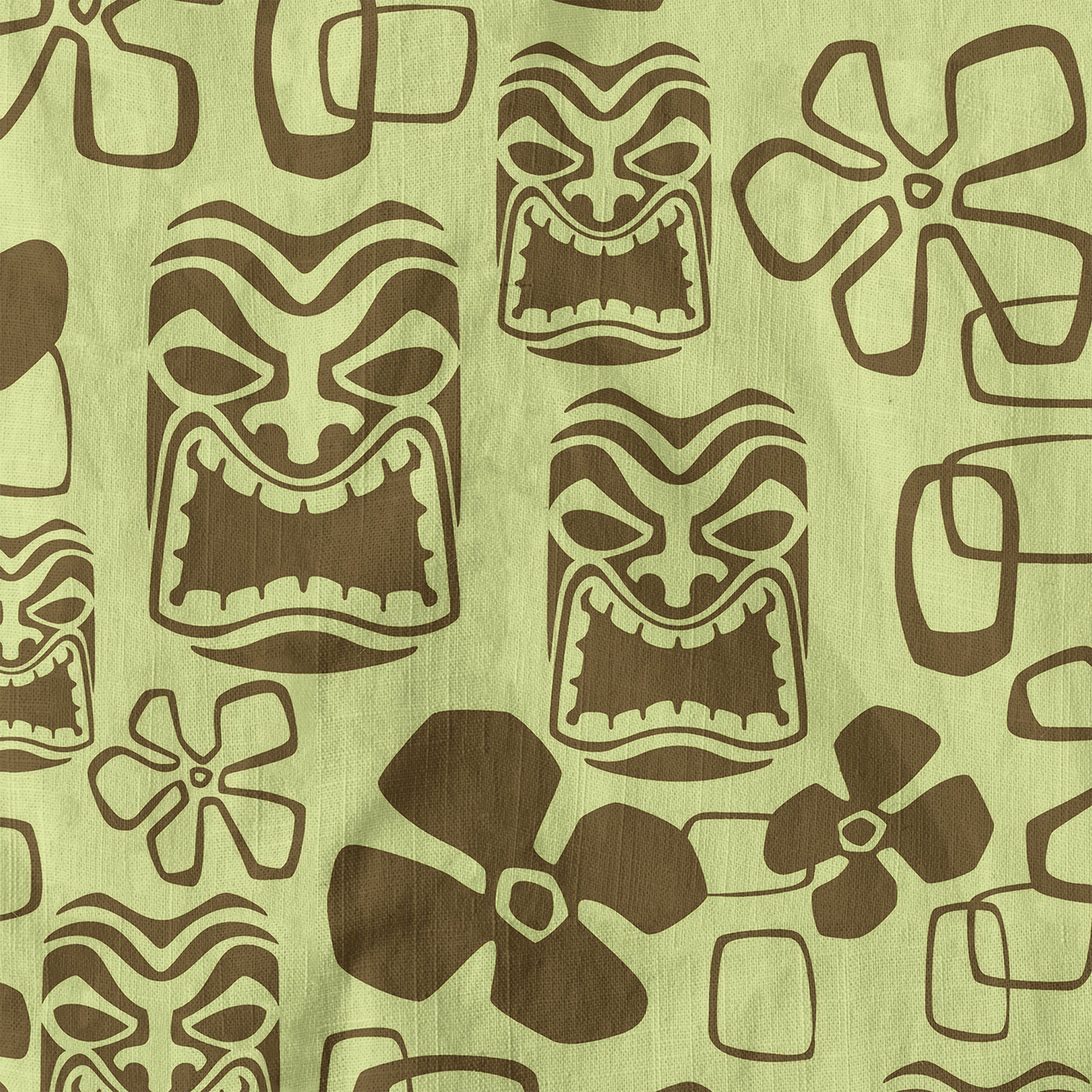 Tiki Mask Hawaii Shirt, Aloha Tiki Mask Pattern Hawaii Shirt