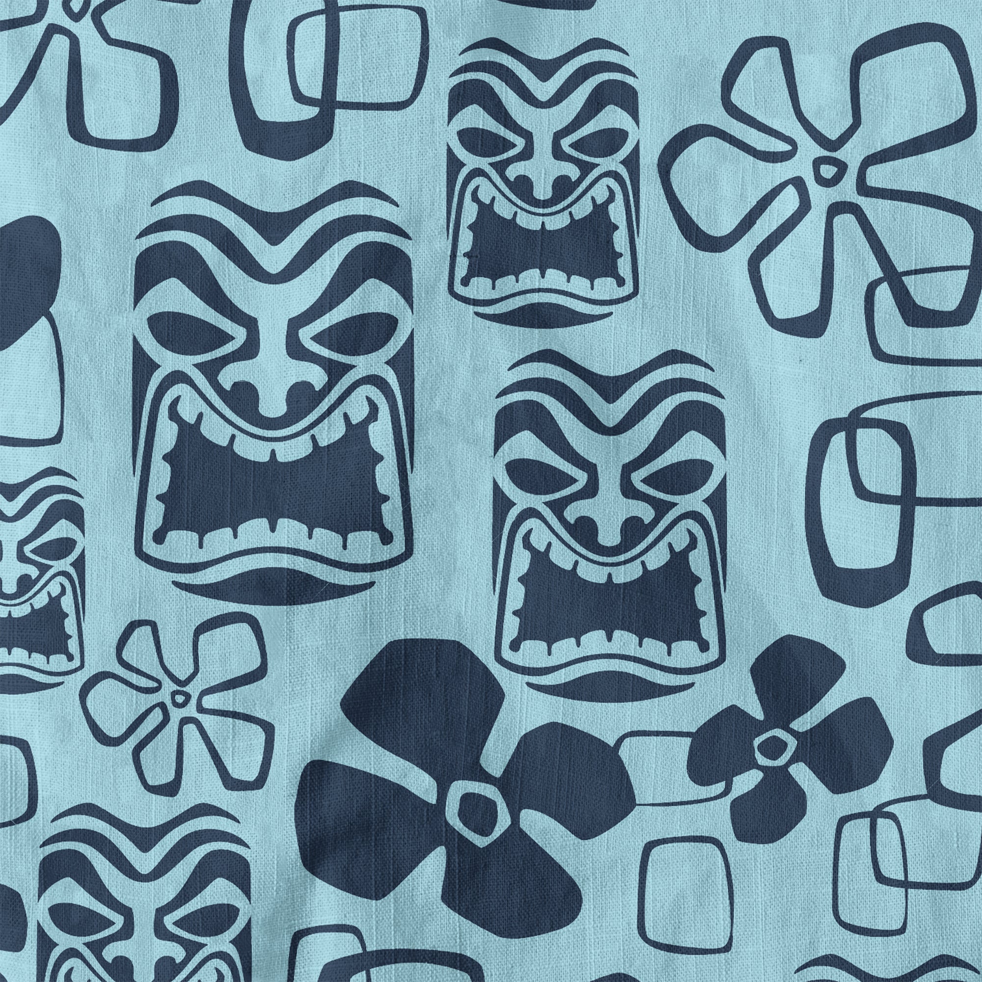 Tiki Mask Hawaii Shirt, Aloha Tiki Mask Pattern Hawaii Shirt