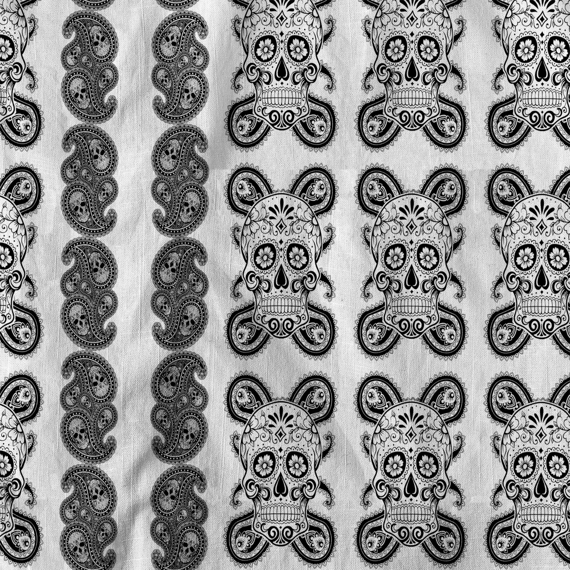 Día de los Muertos Hawaiian Shirt, Mexican Day of The Dead Hawaii Shirt, Paisley Pattern Hawaii Shirt